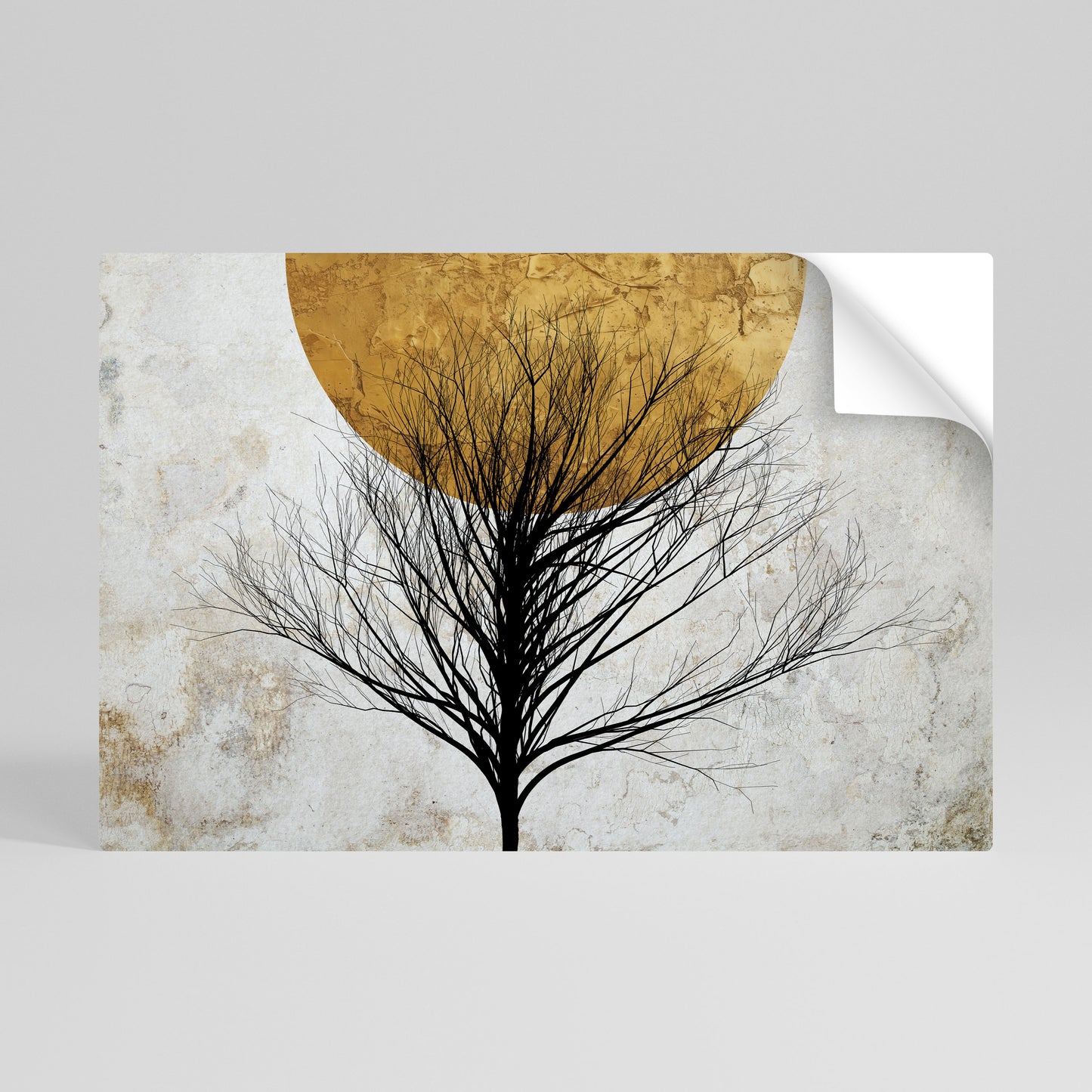 LONELY TREE Αυτοκόλλητη Αφίσα οριζόντια