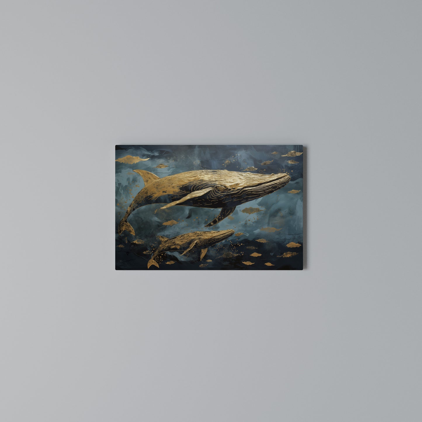 WHALE SONG SYMPHONY Horizontal Canvas Print
