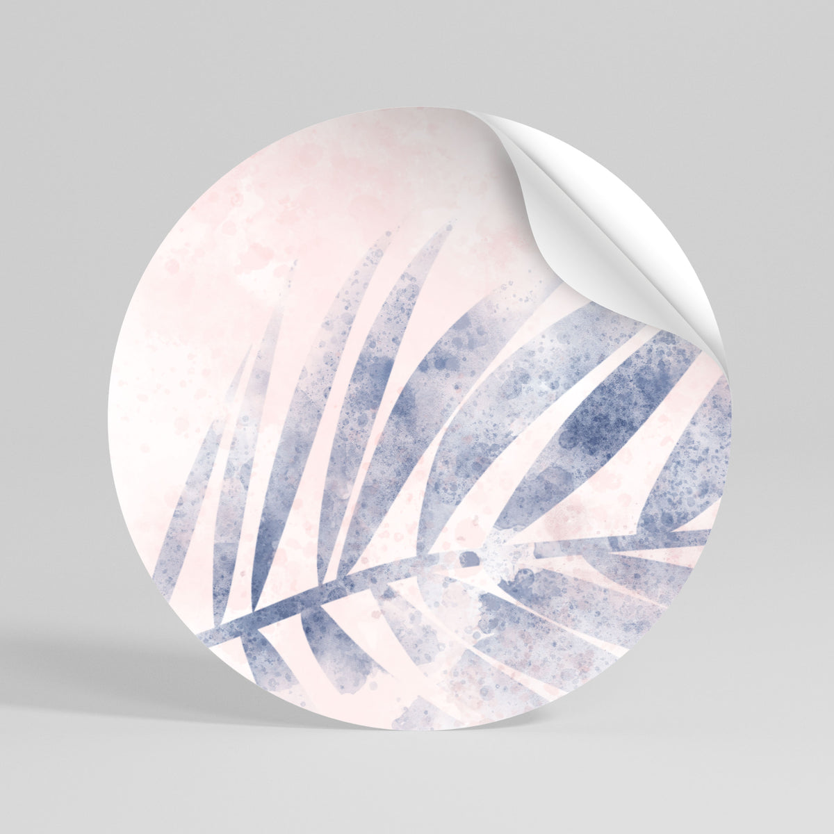 FLORAL MIST ELEGANCE Αυτοκόλλητη Αφίσα στρογγυλή