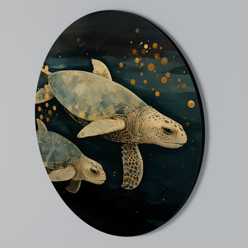 SERENE JOURNEY Στρογγυλός πίνακας ζωγραφικής