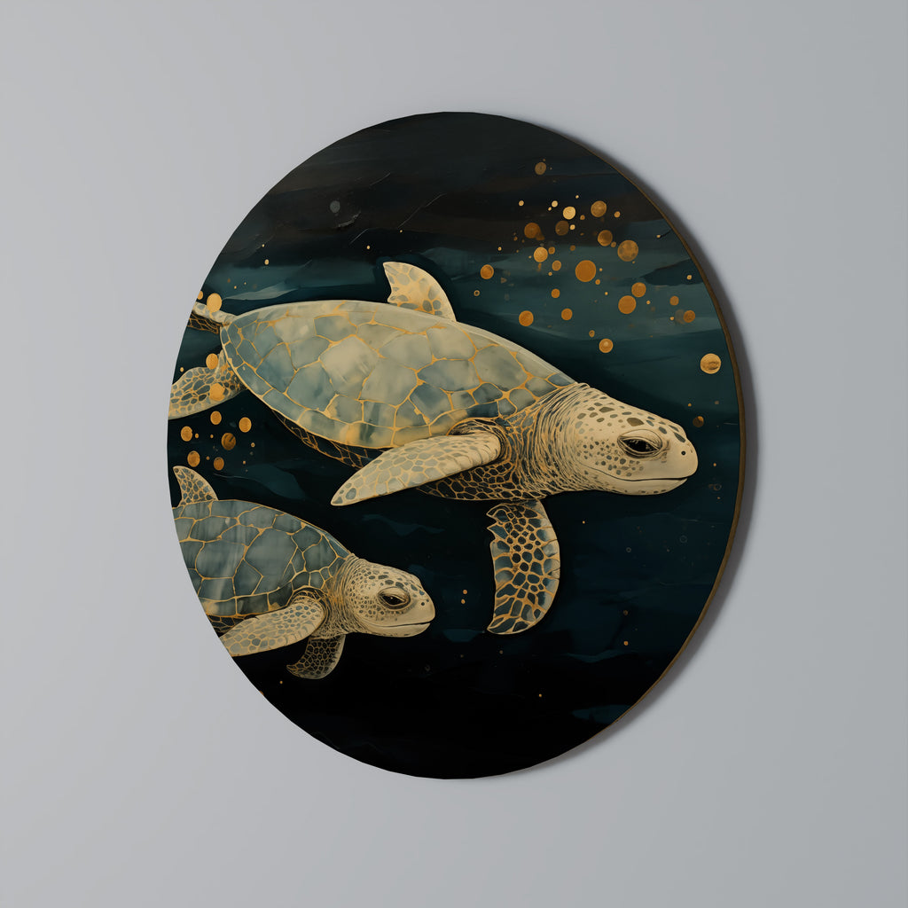 SERENE JOURNEY Round Wall Art