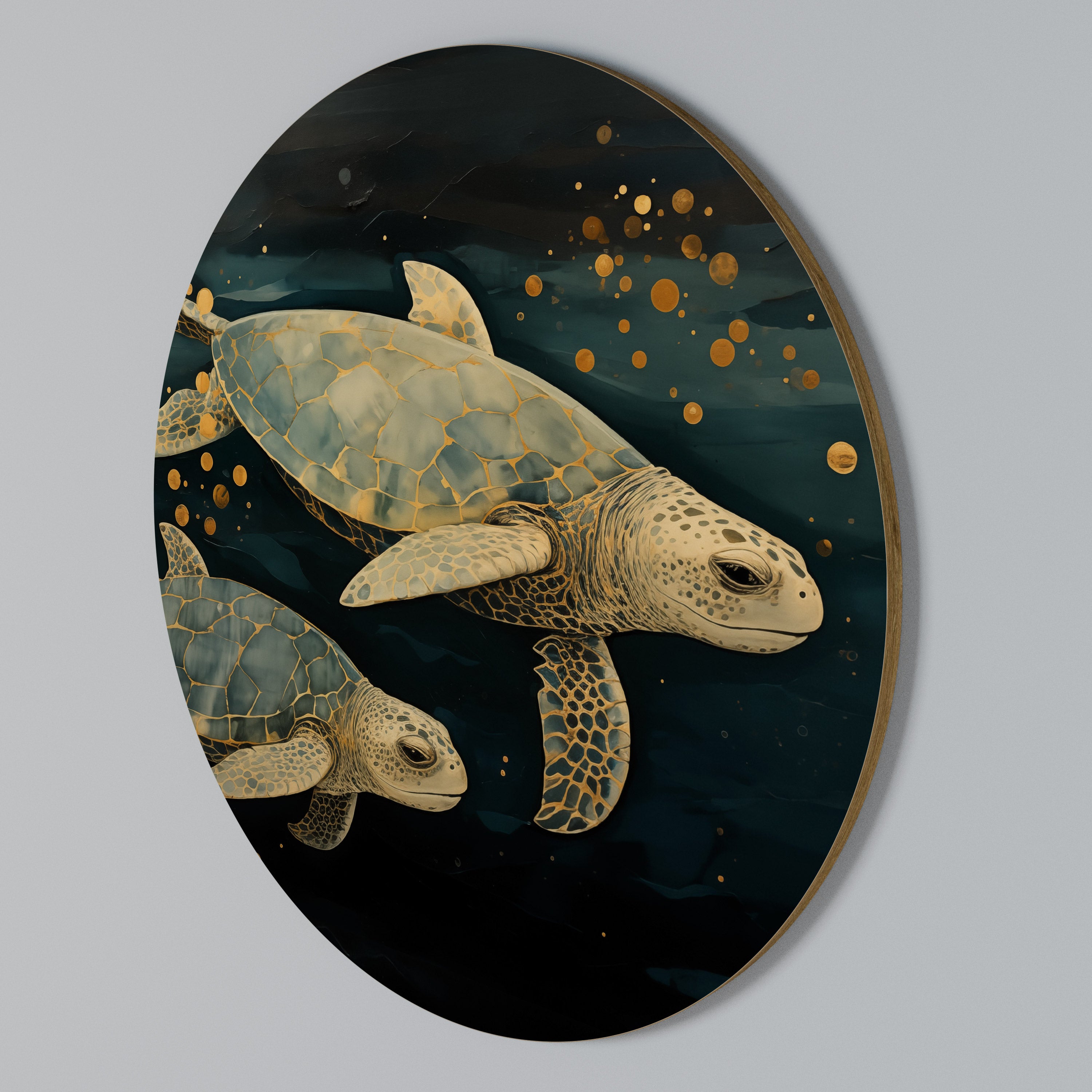 SERENE JOURNEY Στρογγυλός πίνακας ζωγραφικής