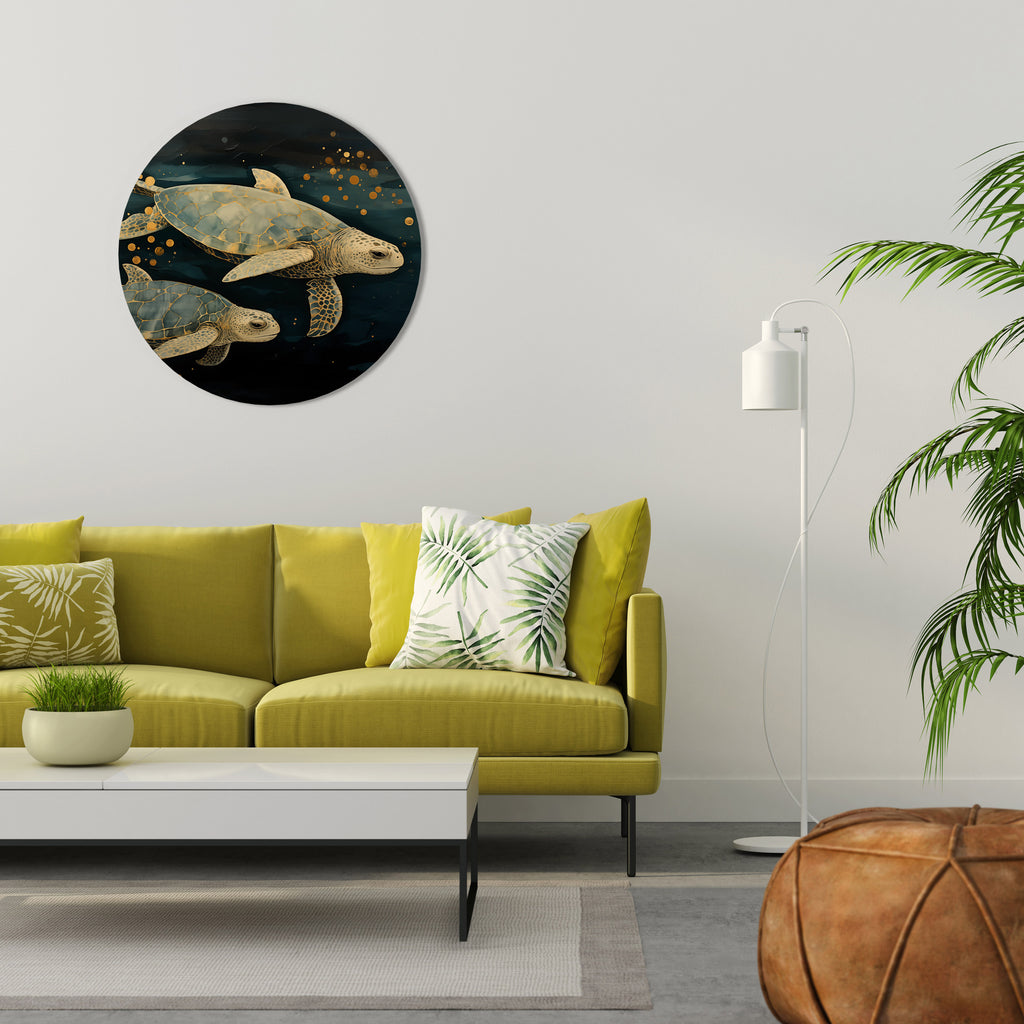 SERENE JOURNEY Round Wall Art