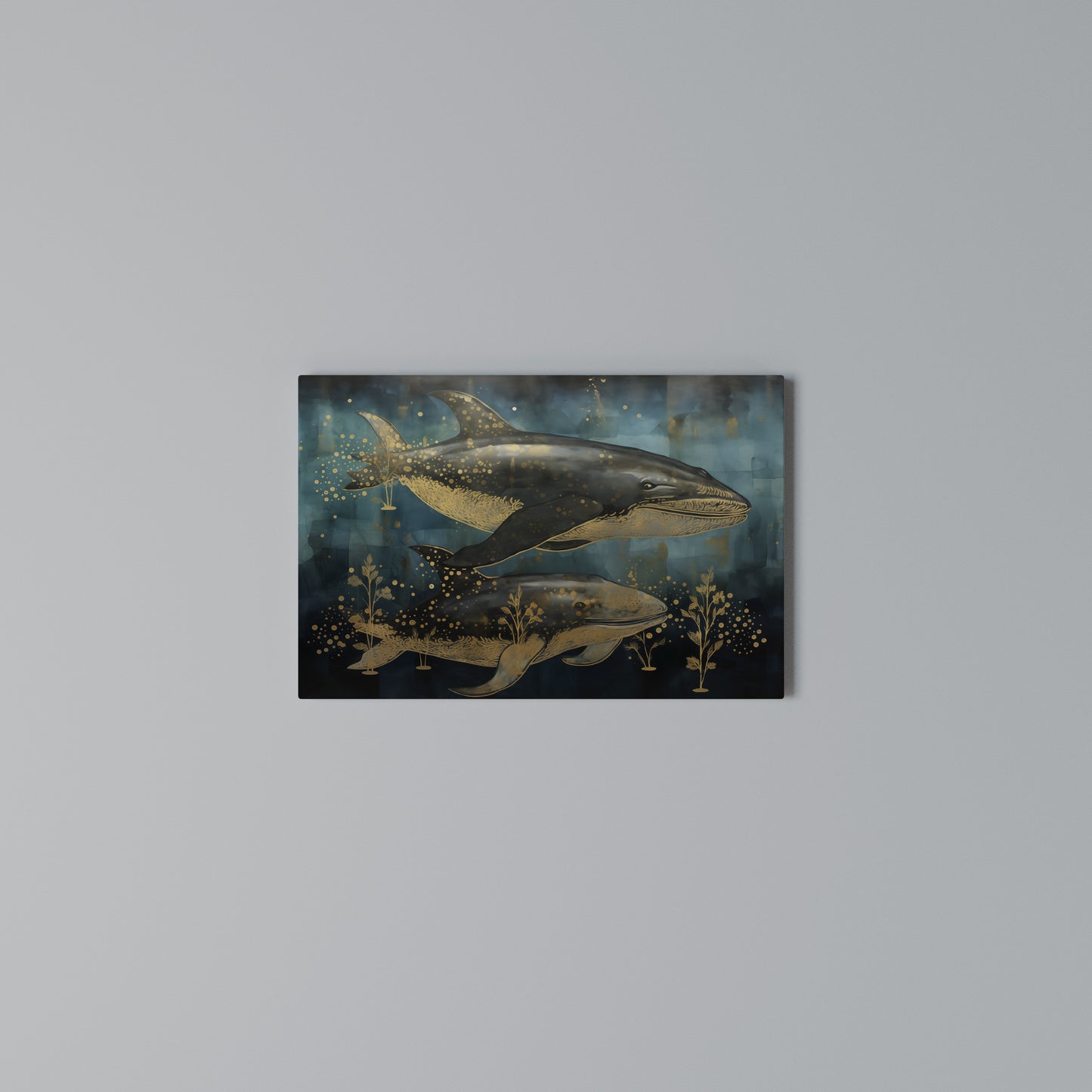 AQUATIC ELEGANCE Horizontal Canvas Print