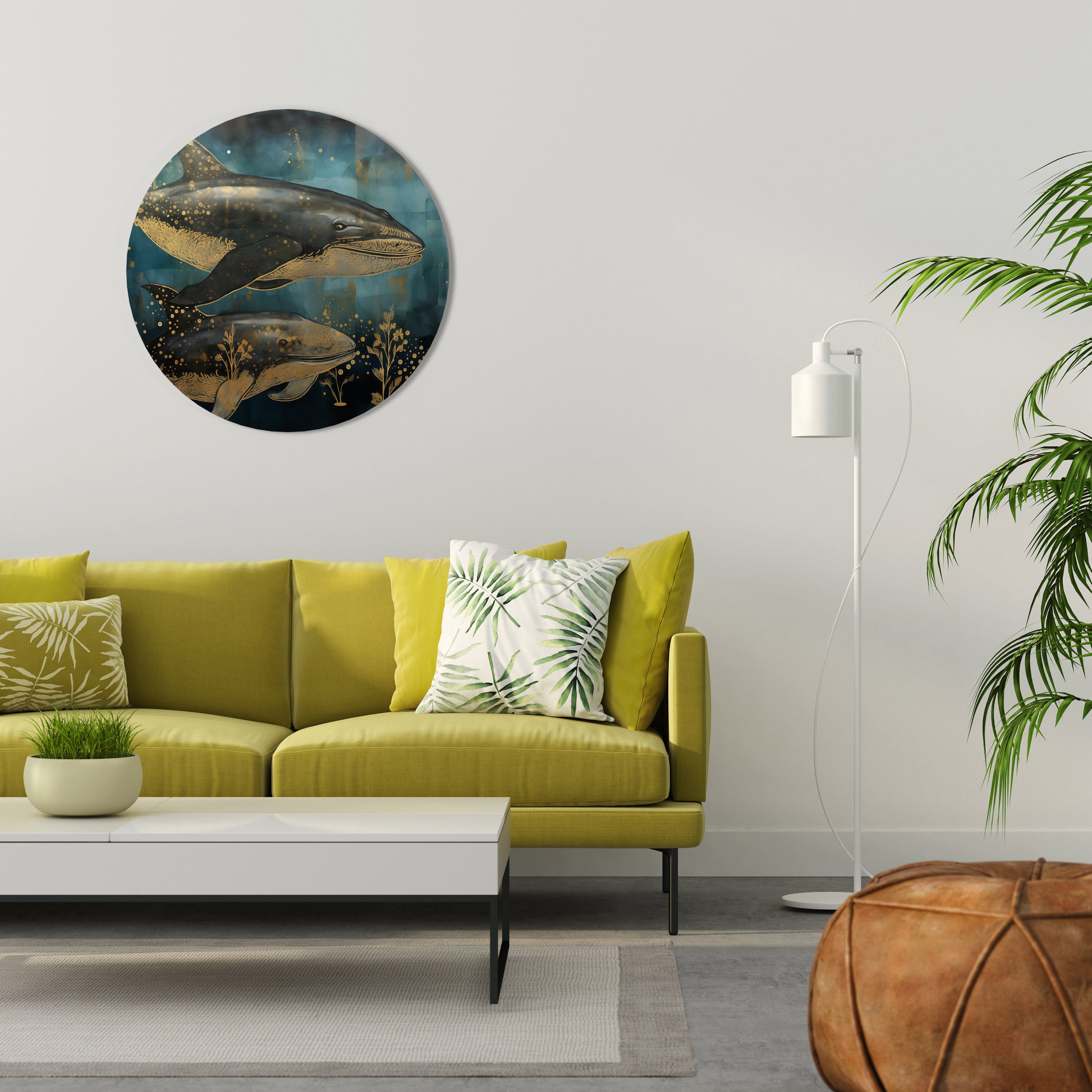 Στρογγυλή Τέχνη Τοίχου AQUACITIC ELEGANCE