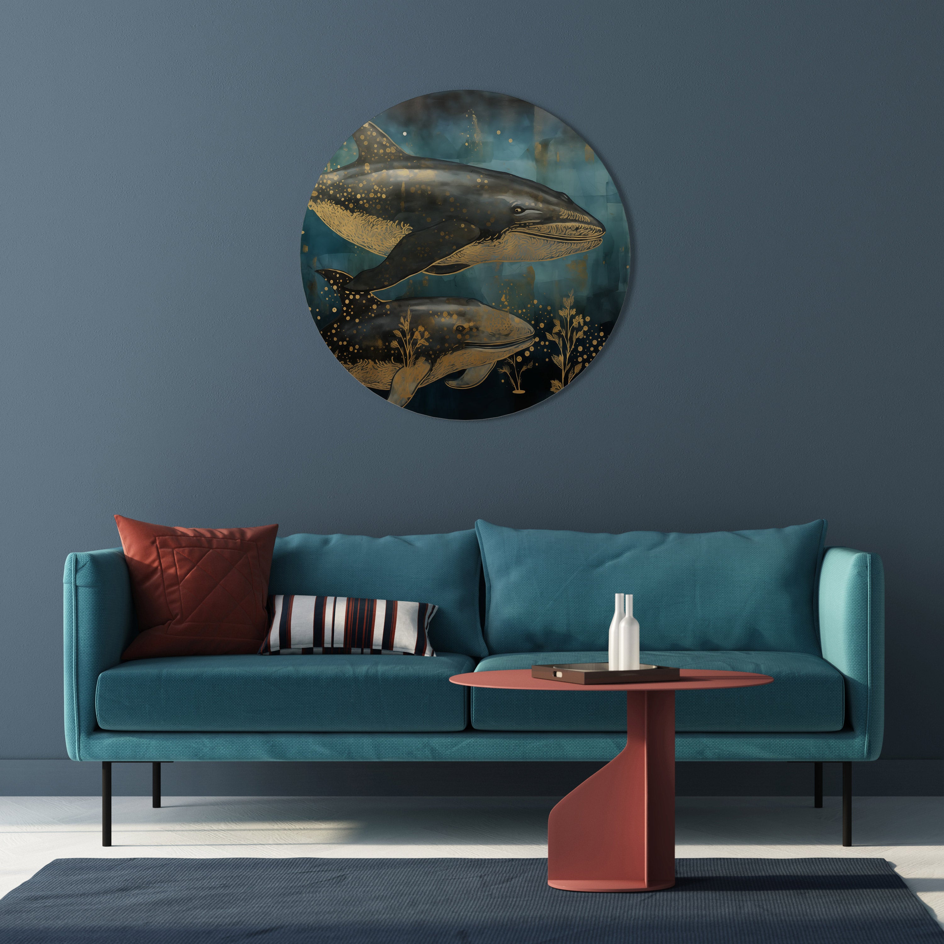 Στρογγυλή Τέχνη Τοίχου AQUACITIC ELEGANCE