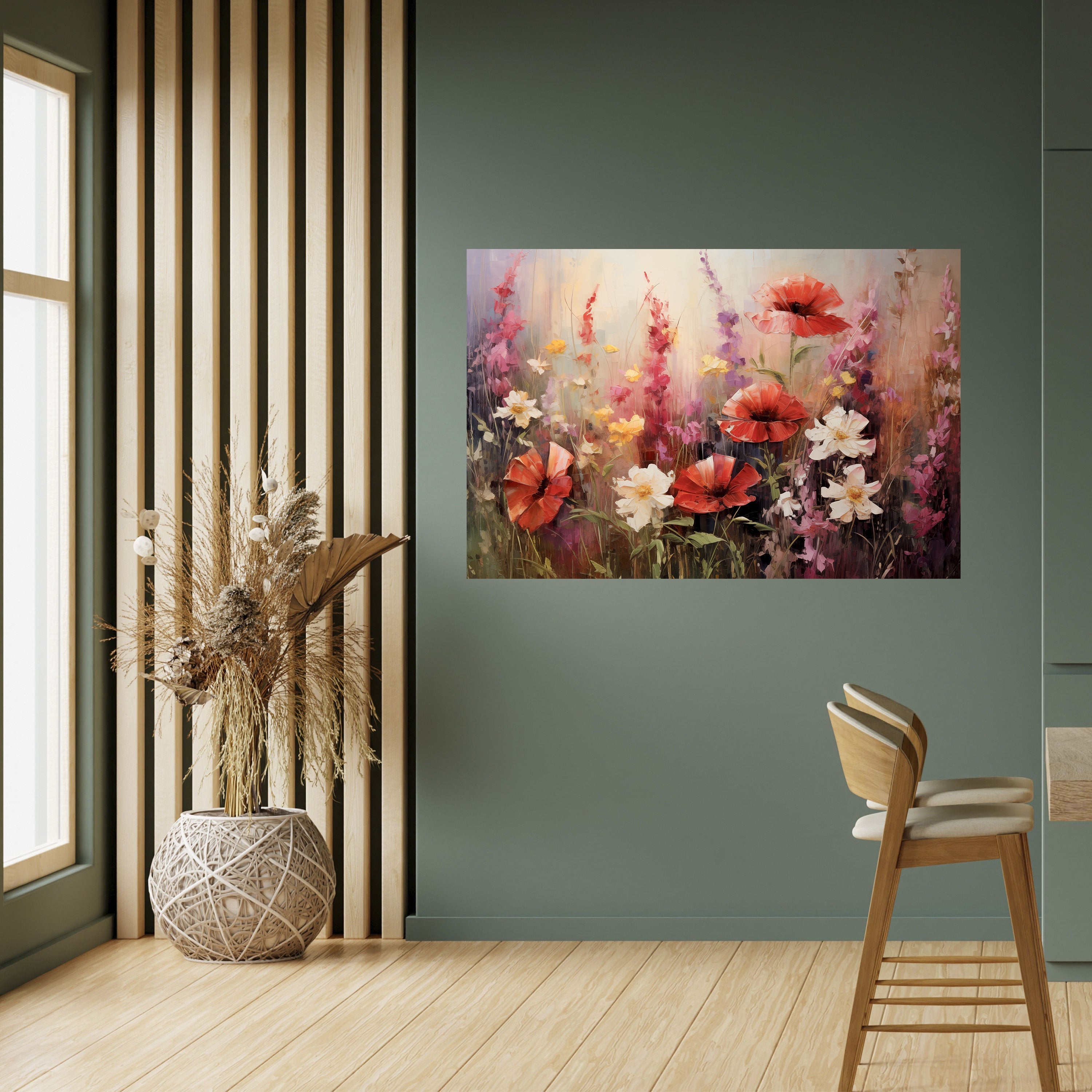 VIBRANT BLOOM SYMPHONY Οριζόντια Αφίσα Peel and Stick
