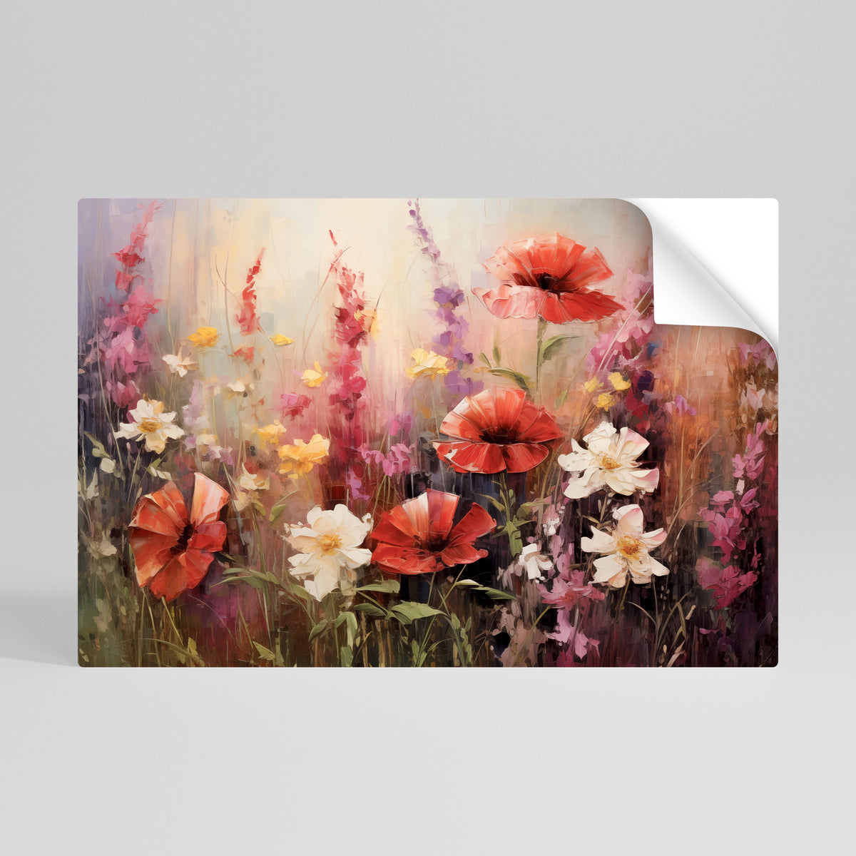 VIBRANT BLOOM SYMPHONY Αυτοκόλλητη Αφίσα οριζόντια