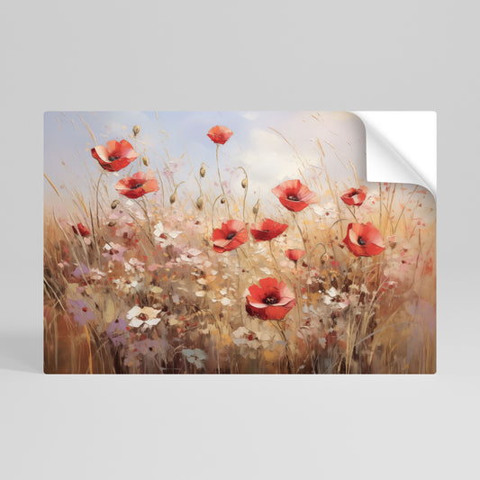 POPPY DREAMSCAPE Αυτοκόλλητη Αφίσα οριζόντια