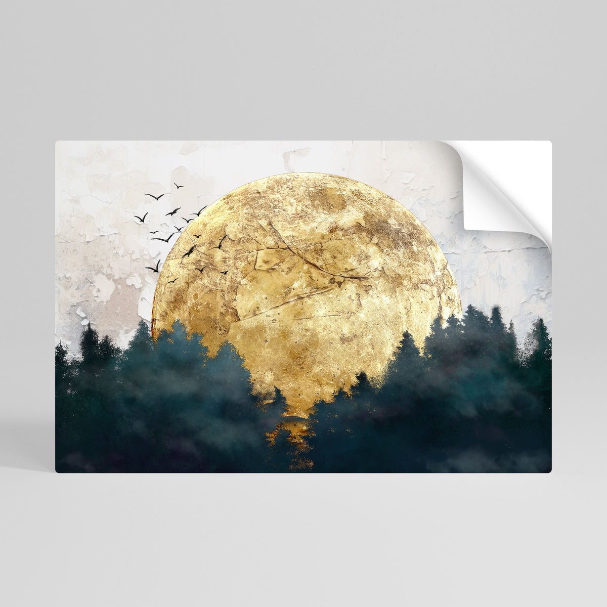 RISING MOON Αυτοκόλλητη Αφίσα οριζόντια