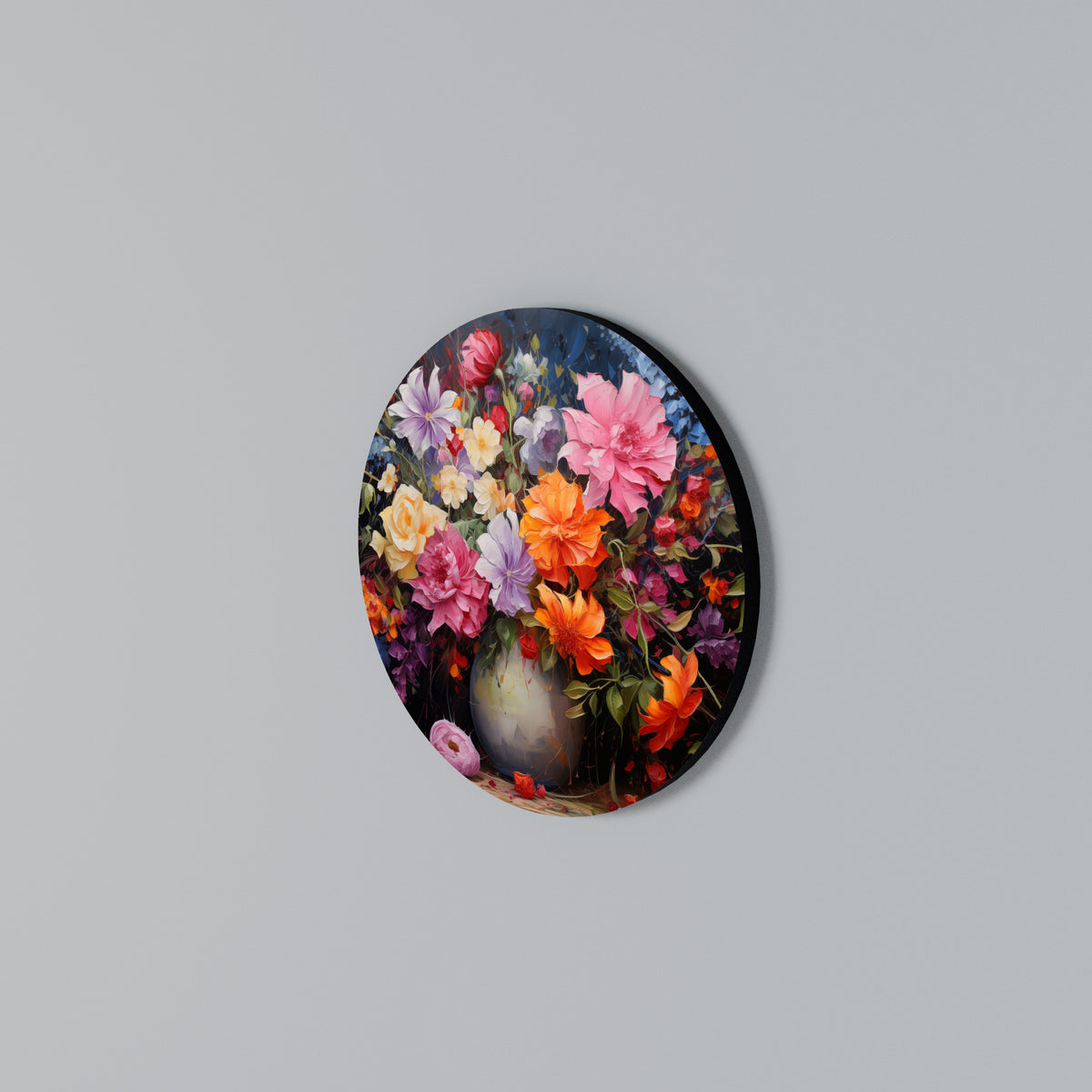 EUPHORIC BOUQUET Round Wall Art