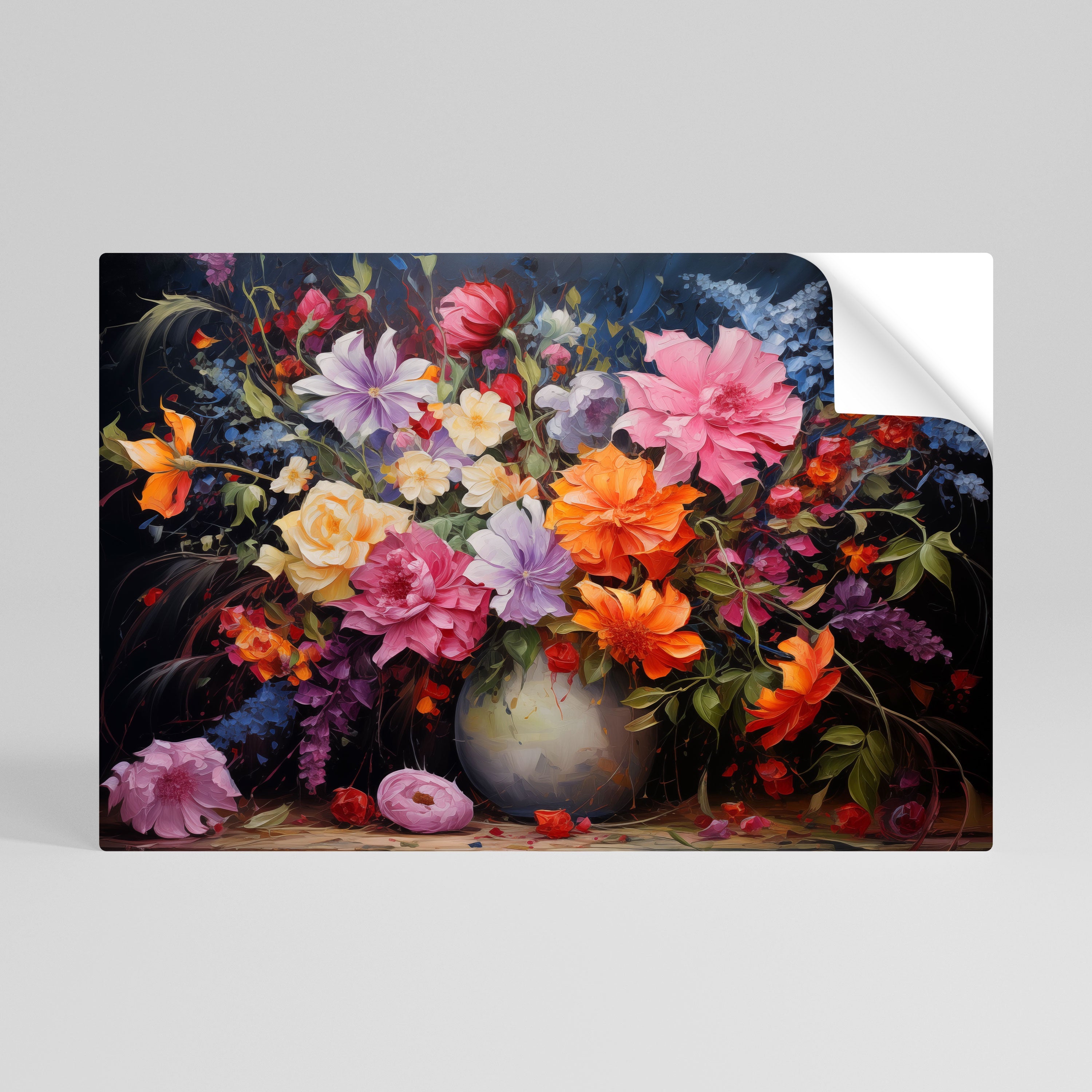 EUPHORIC BOUQUET Οριζόντια αφίσα με ξεφλούδισμα και κολλήματα