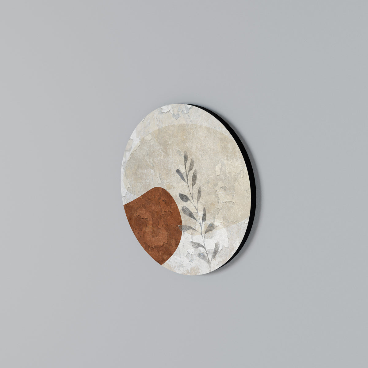 SINGLE SPRIG Round Wall Art