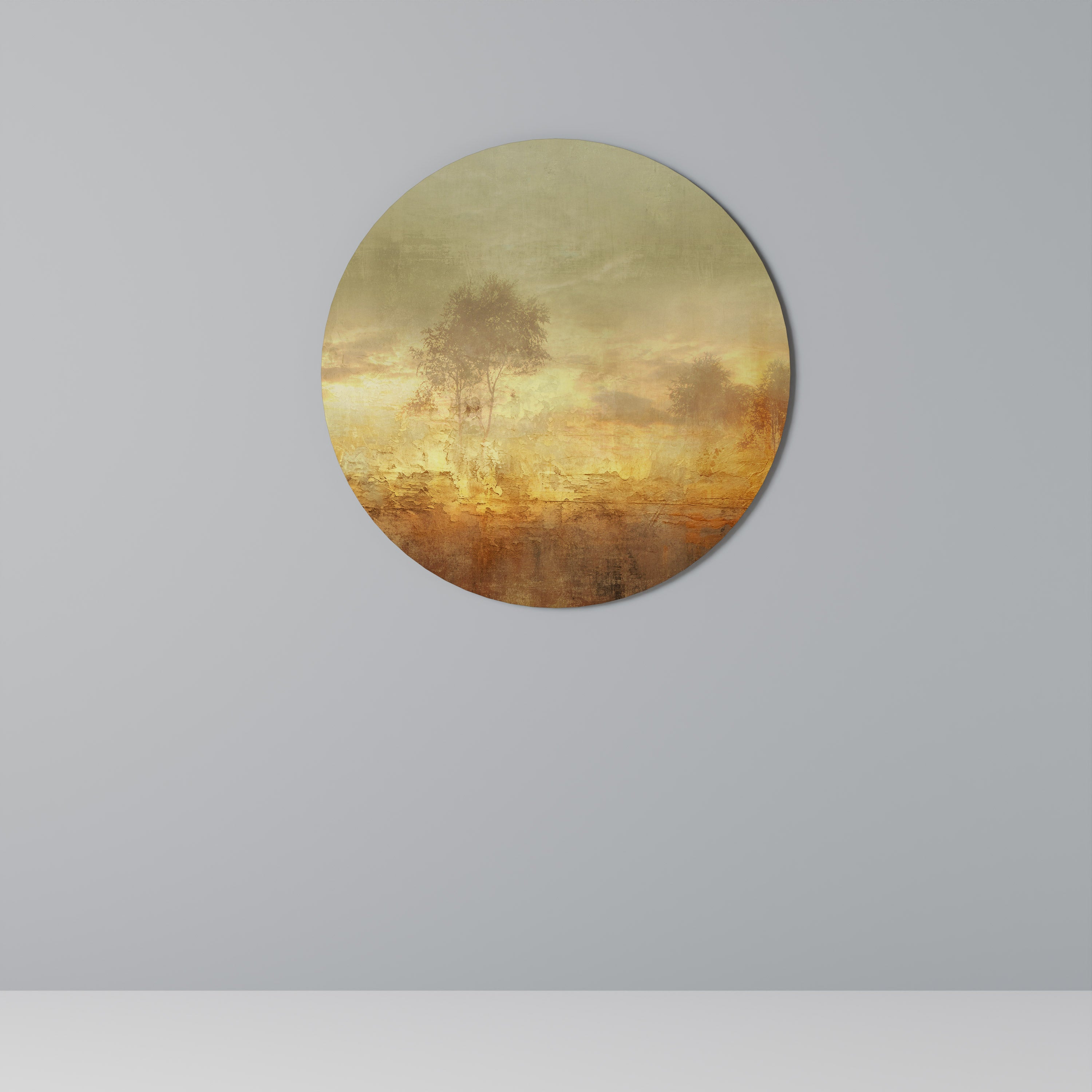 Στρογγυλή Τέχνη Τοίχου AMBER DREAMSCAPE