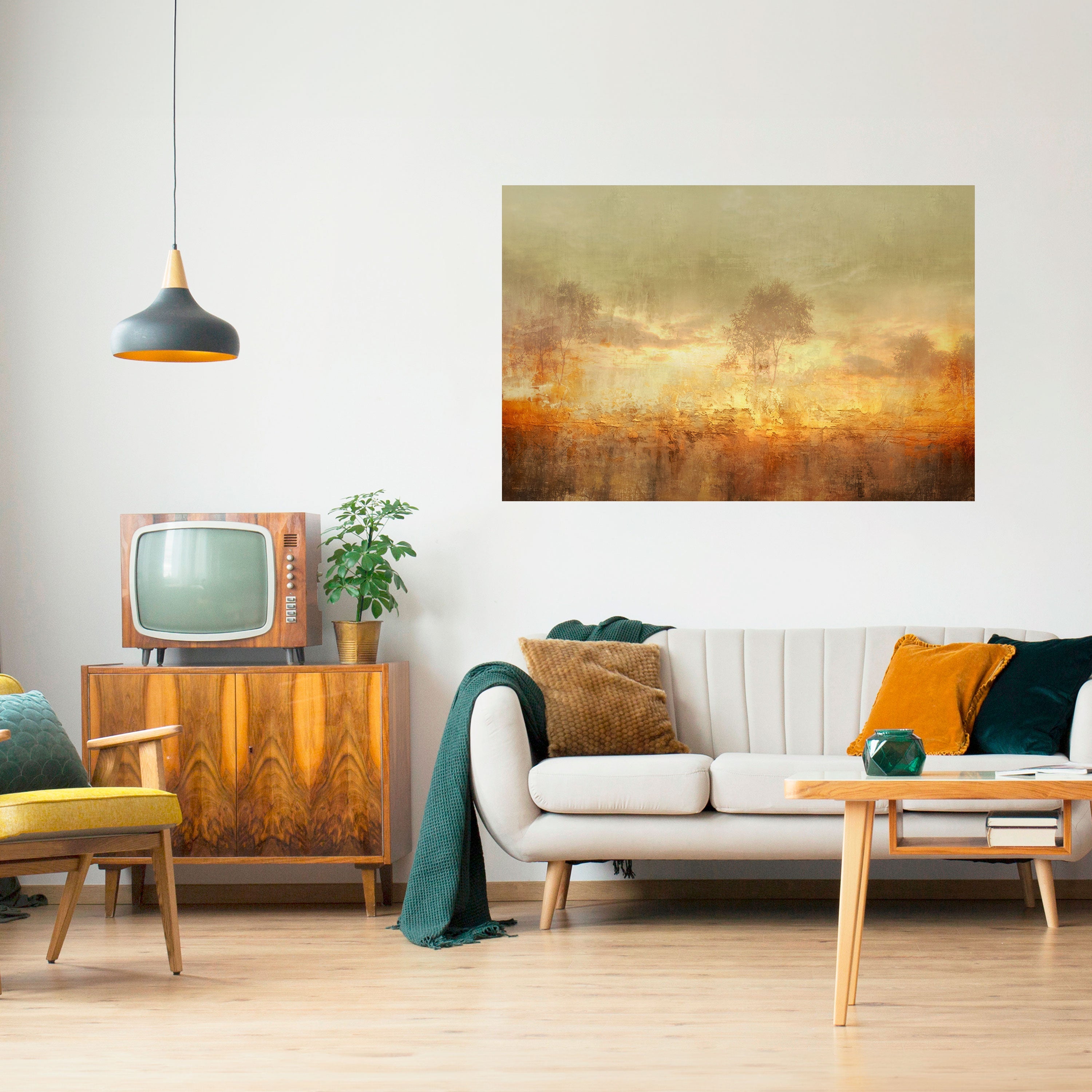 Αφίσα AMBER DREAMSCAPE με οριζόντια σχεδίαση και κολλητική επίστρωση
