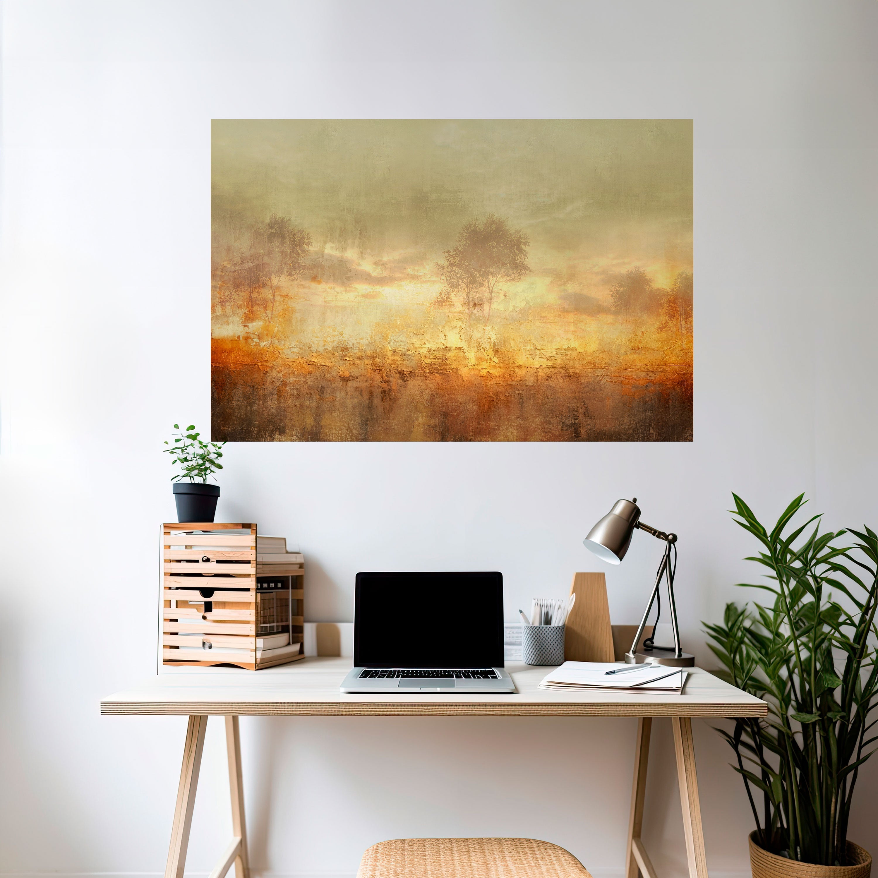 Αφίσα AMBER DREAMSCAPE με οριζόντια σχεδίαση και κολλητική επίστρωση