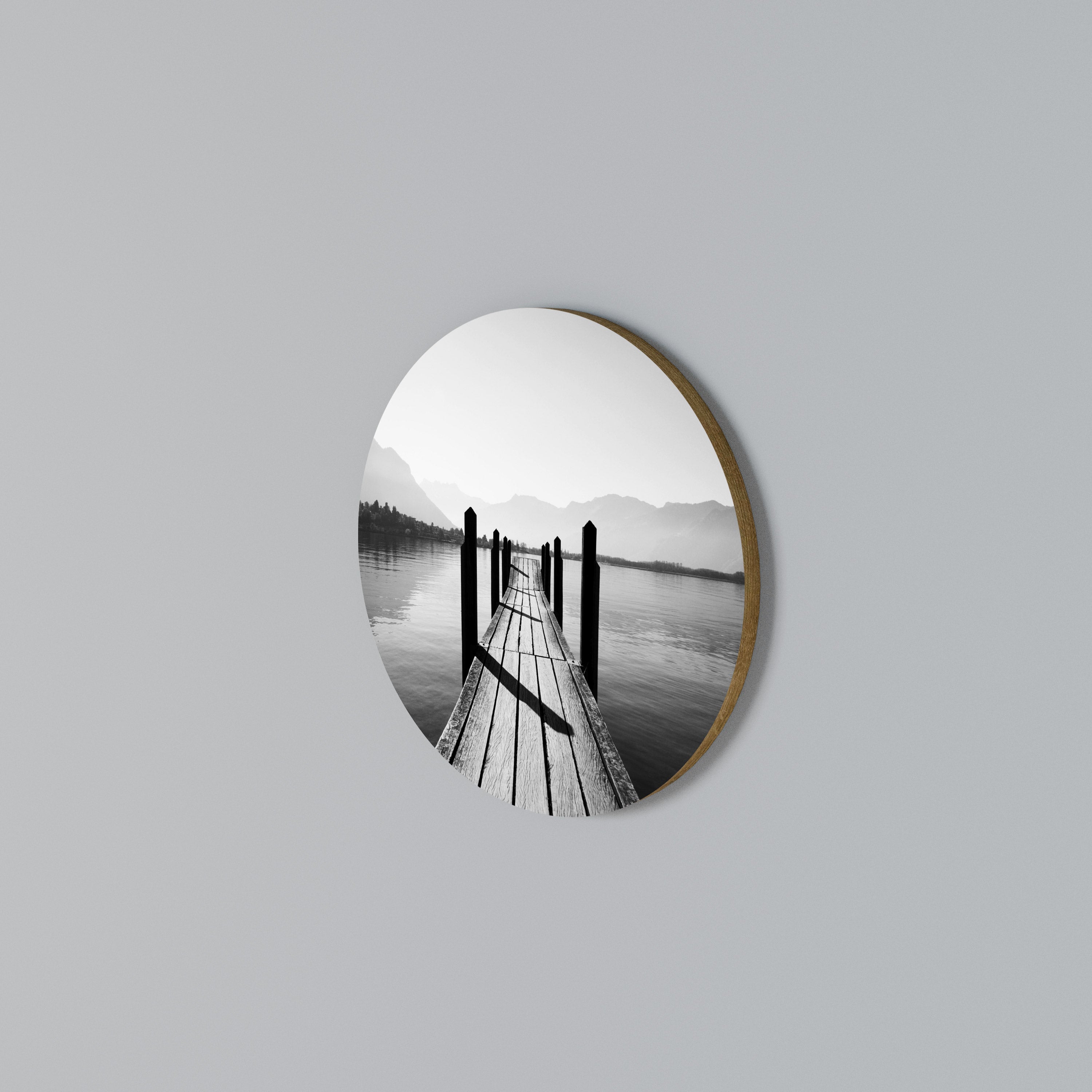 WALK INTO THE DEEP Round Wall Art