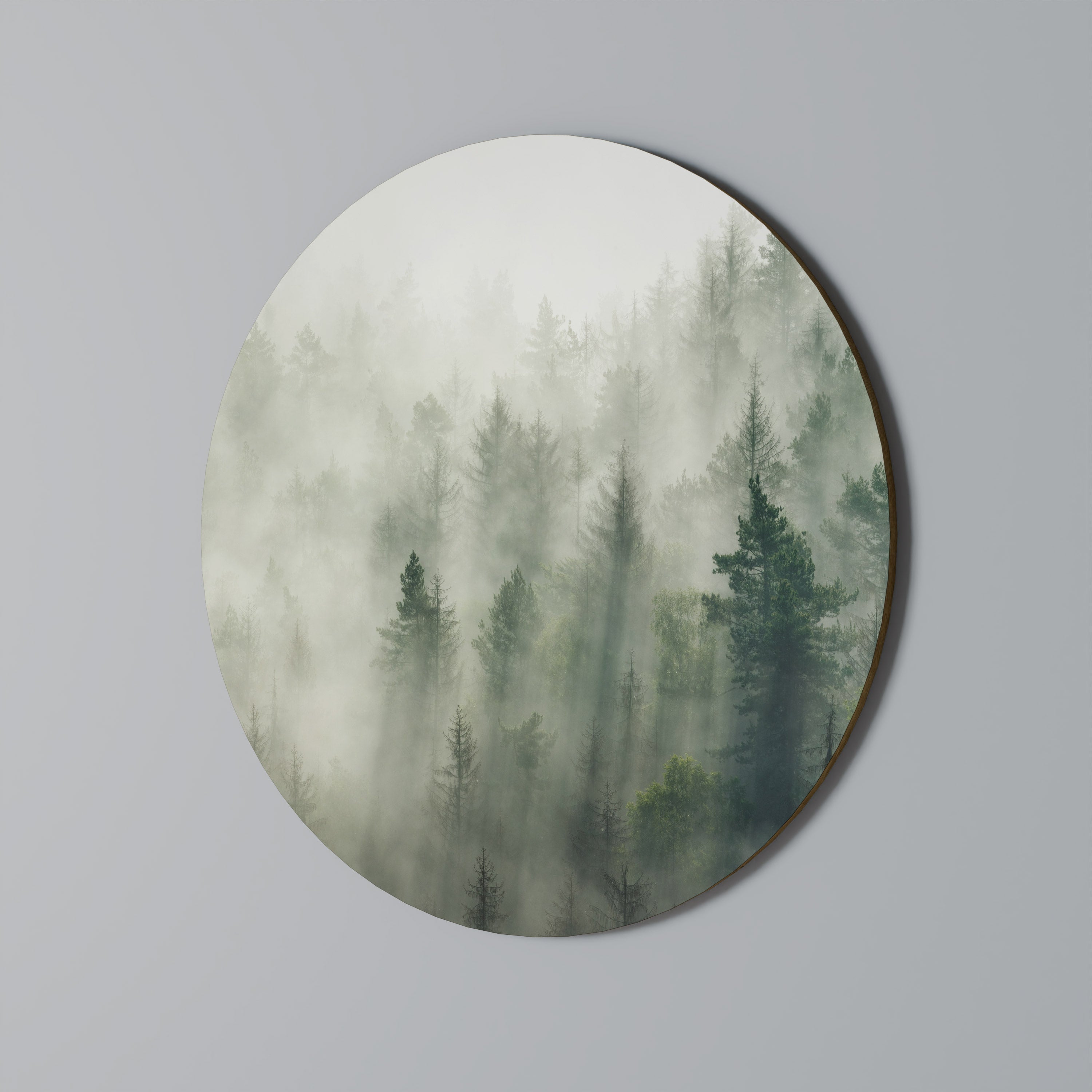 Στρογγυλή Τέχνη Τοίχου MISTY FOREST