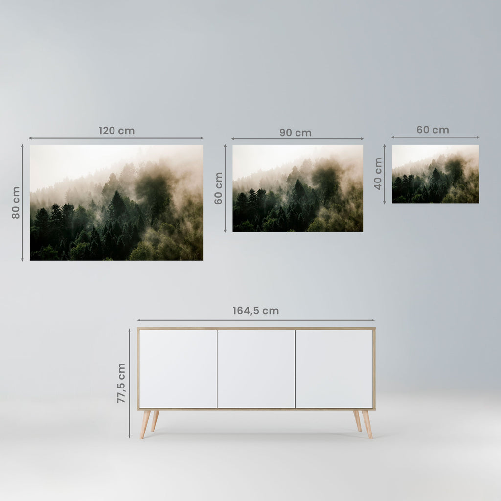 Οριζόντια αφίσα MISTY HIGHLANDS, ξεφλουδίστε και κολλήστε