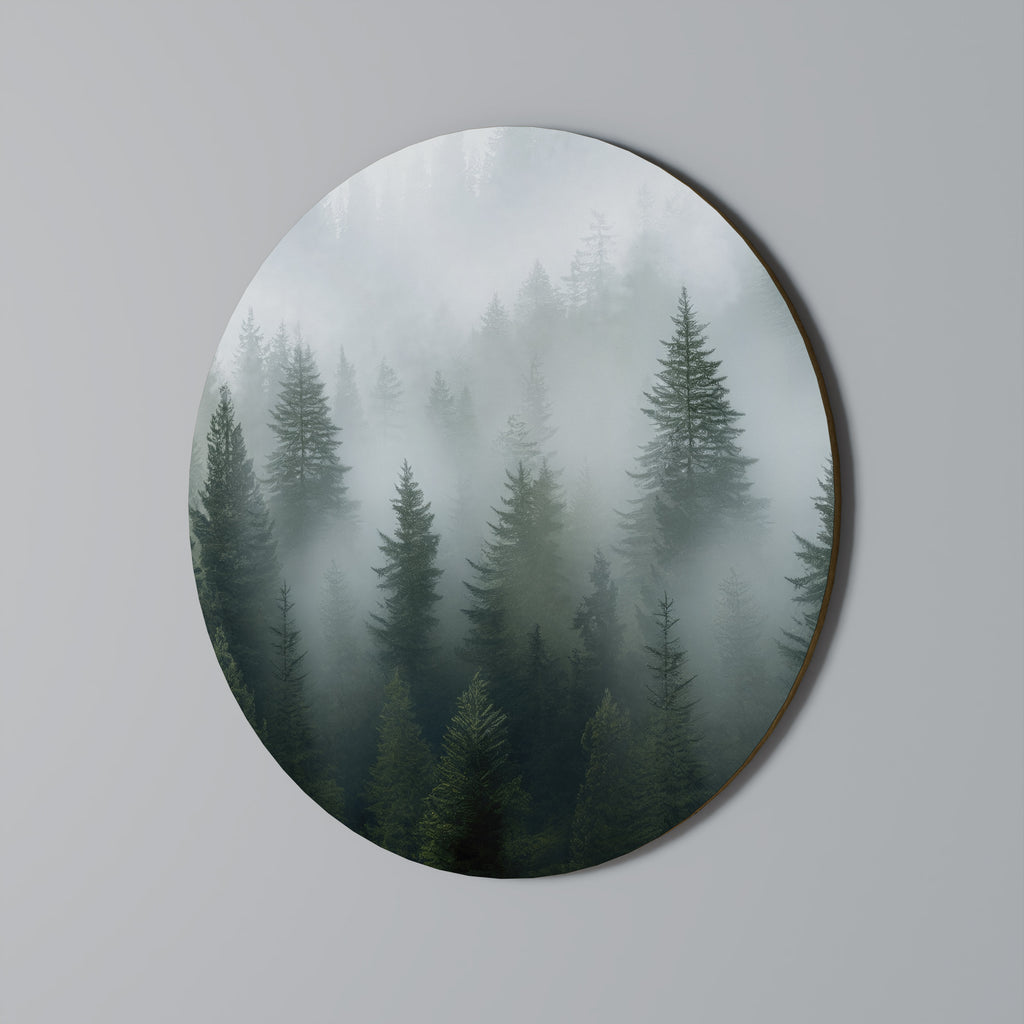 Στρογγυλή Τέχνη Τοίχου FOGGY CREST