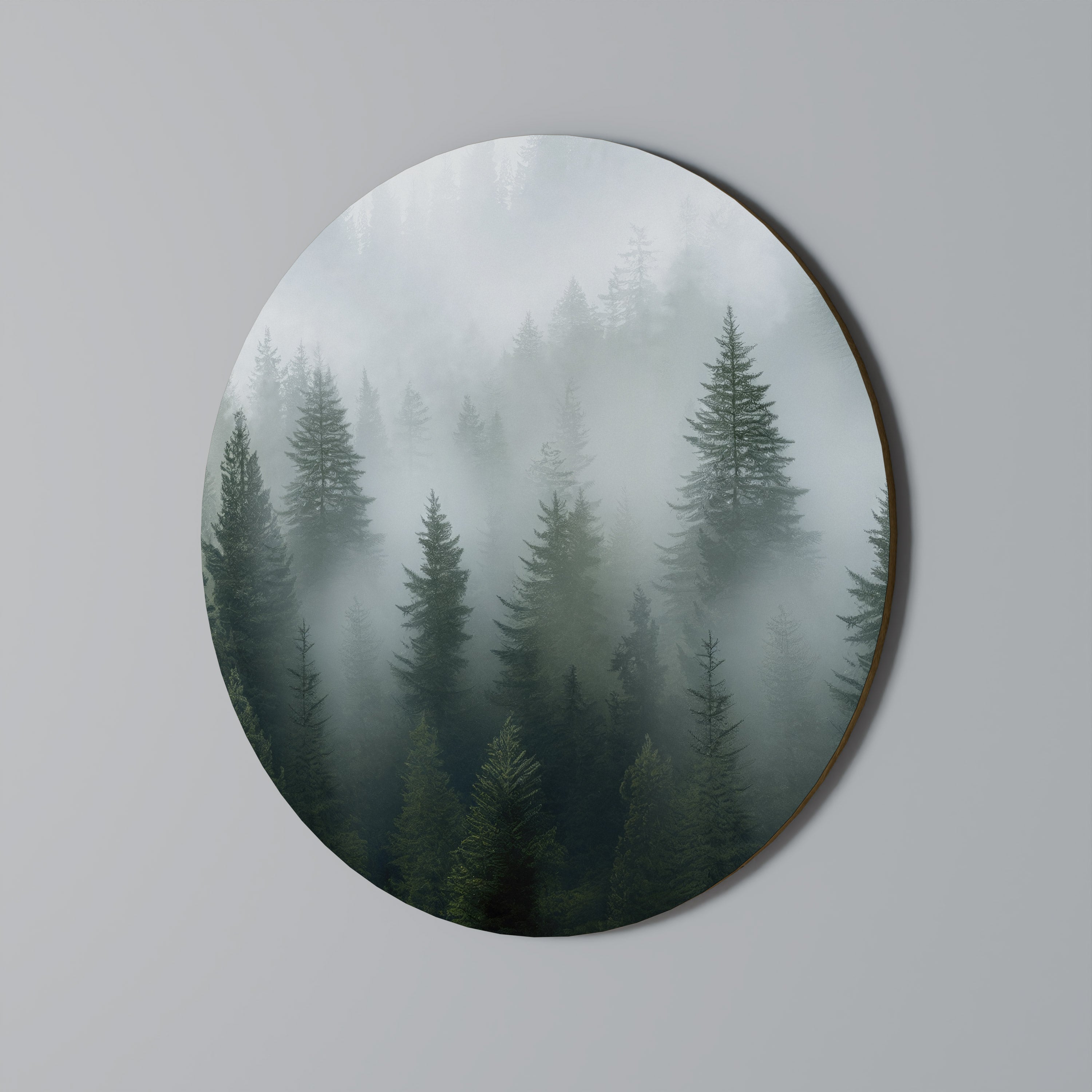 Στρογγυλή Τέχνη Τοίχου FOGGY CREST