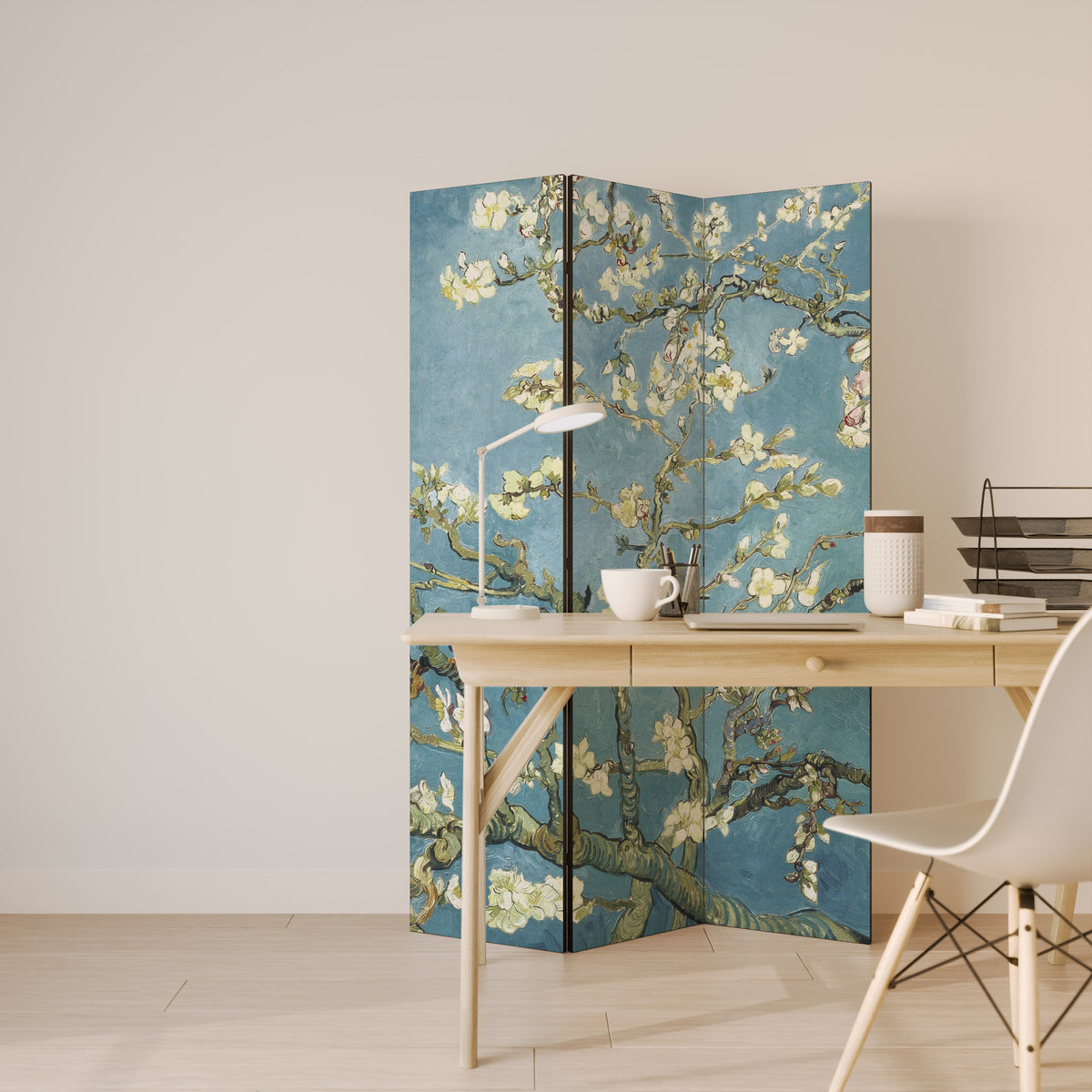 ALMOND BLOSSOM Παραβάν με 3 πάνελ