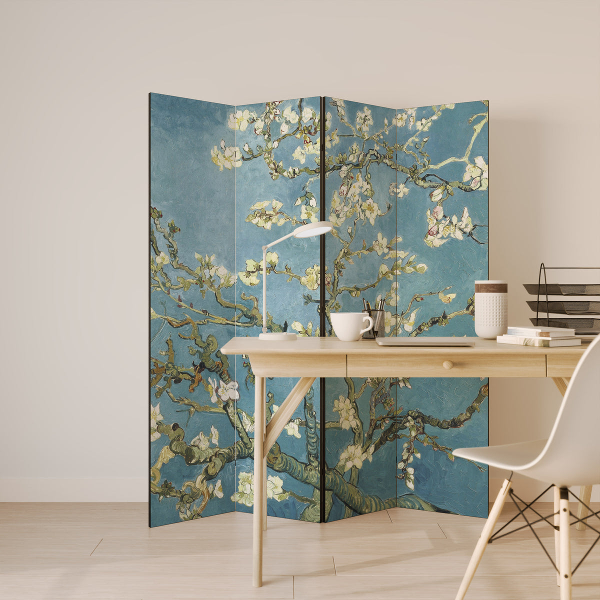 ALMOND BLOSSOM Παραβάν με 4 πάνελ