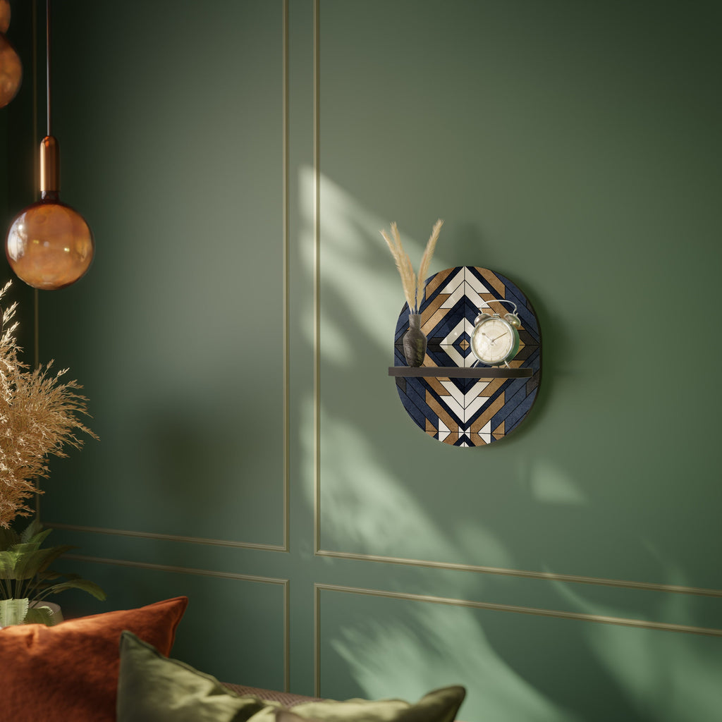 Οβάλ Ράφι ARTFUL GEOMETRIA σε Μαύρο Φινίρισμα