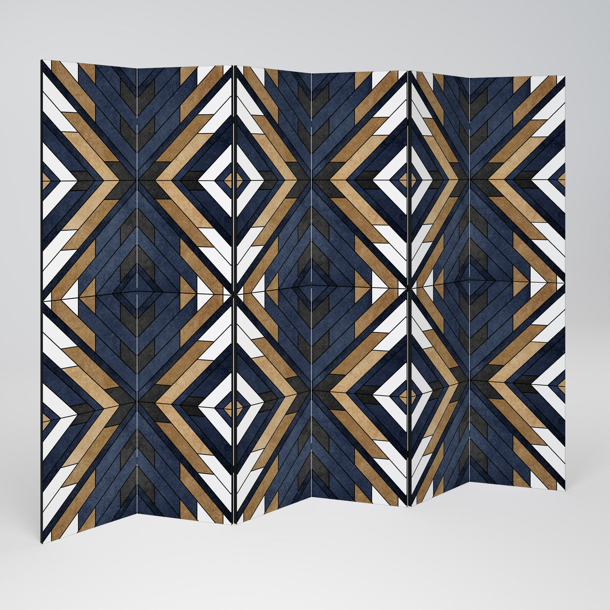 ARTFUL GEOMETRY 6-Panel Room Divider