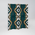 ARTISTIC GEOMETRY 4-Panel Room Divider