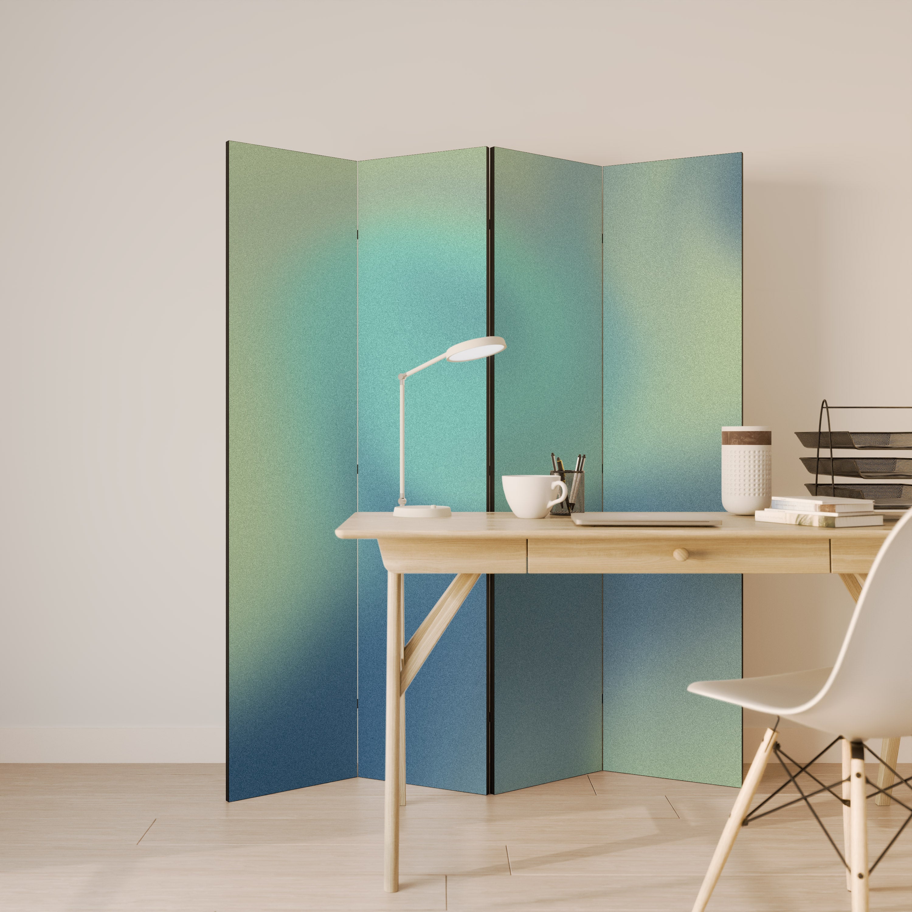 ETHEREAL SHADES UNVEILED 4-Panel Room Divider