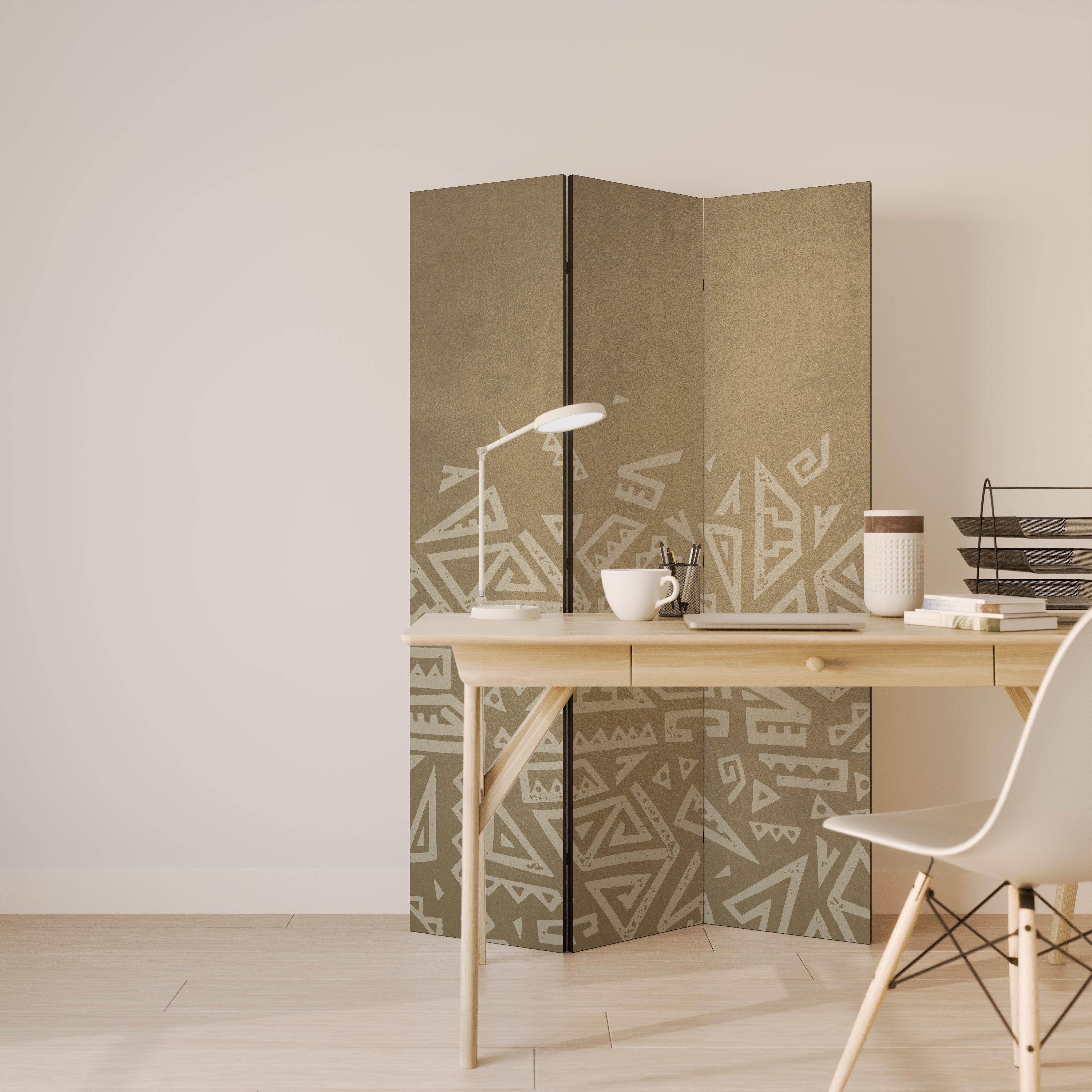 CULTURAL LAYERING 3-Panel Room Divider