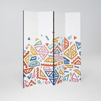 ANGULAR FEELING 4-Panel Room Divider