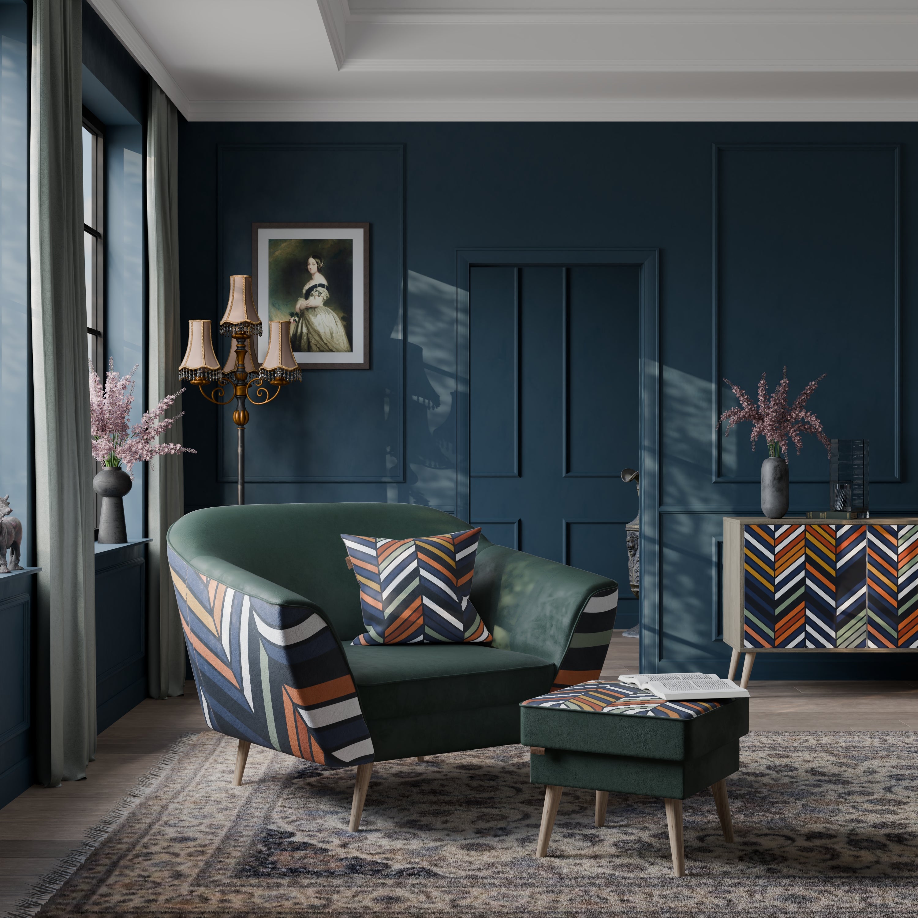 VIBRANT PATCHWORK AURORA Armchair