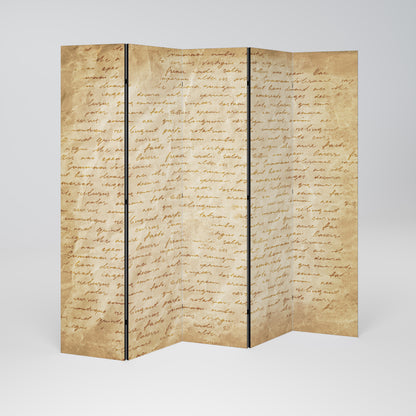 PAGES OF MEMORY 5-Panel Room Divider