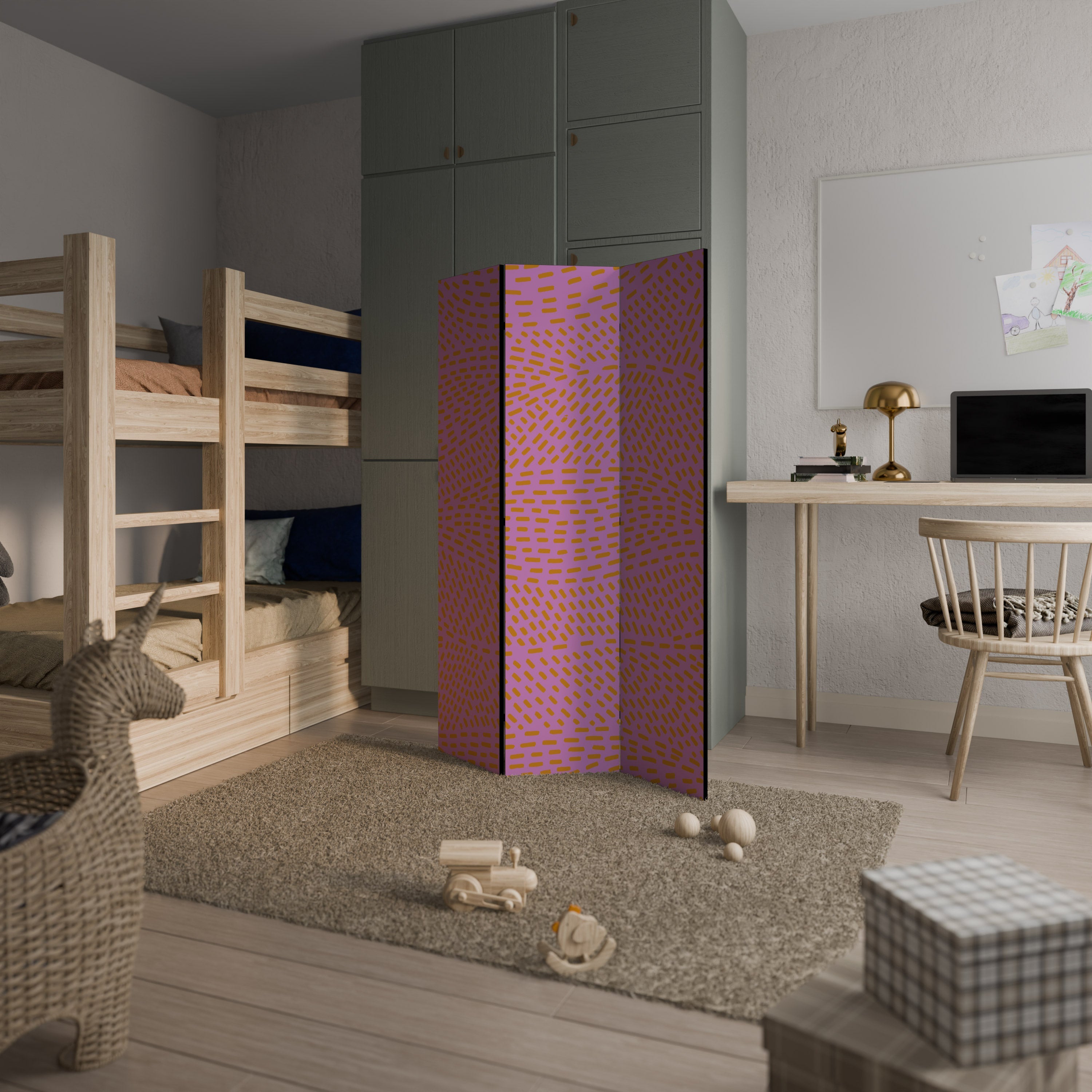 AZALEA SHREDS Decorative 3-Panel Room Divider