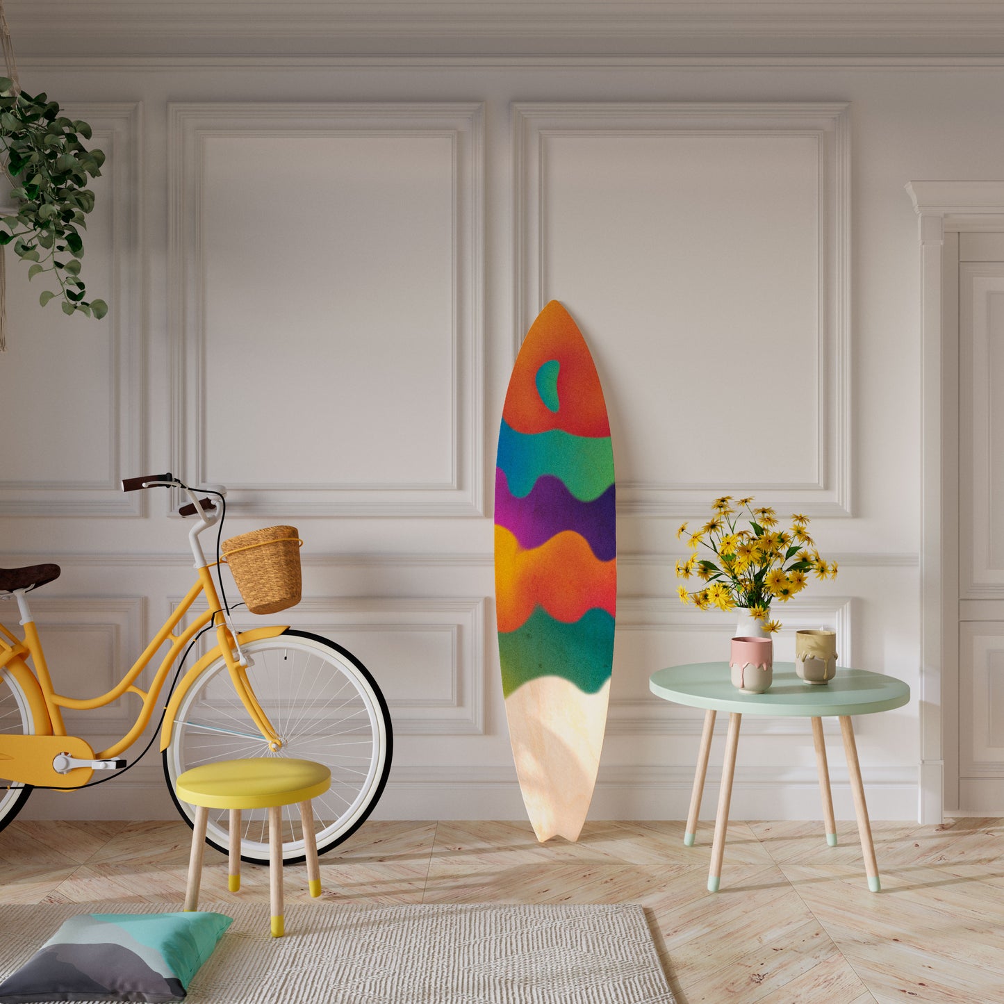 BRIGHT ESSENCE Surfboard Decorative Panel