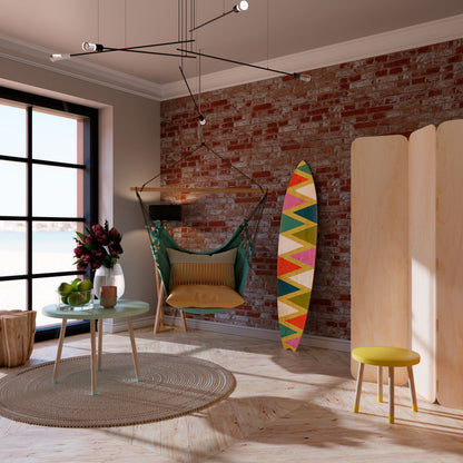 COLORFUL TRIANGLES Διακοσμητική σανίδα Surf