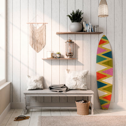 COLORFUL TRIANGLES Διακοσμητική σανίδα Surf