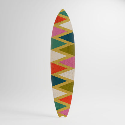 COLORFUL TRIANGLES Διακοσμητική σανίδα Surf