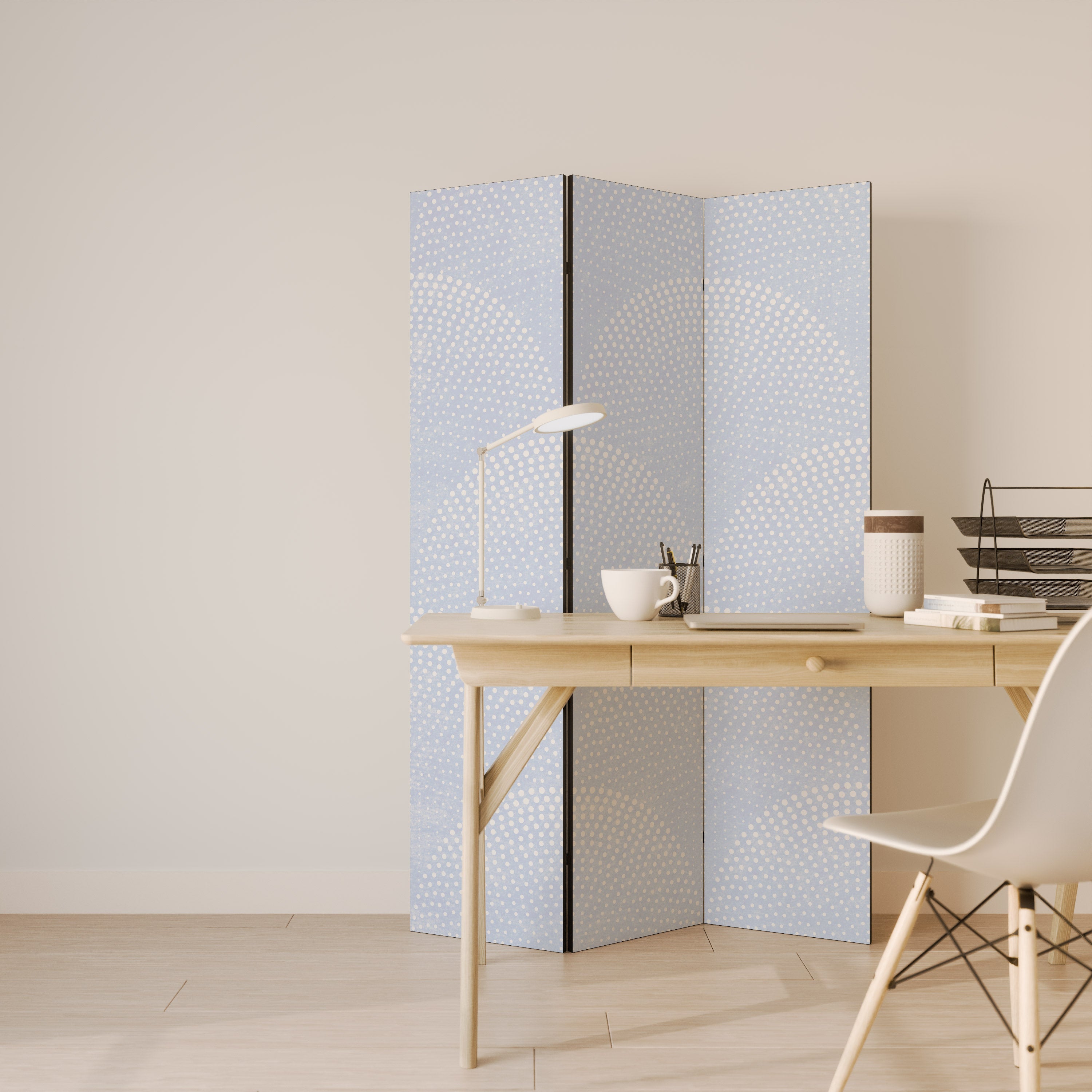 HARMONIOUS CURVES DISPLAY 3-Panel Room Divider