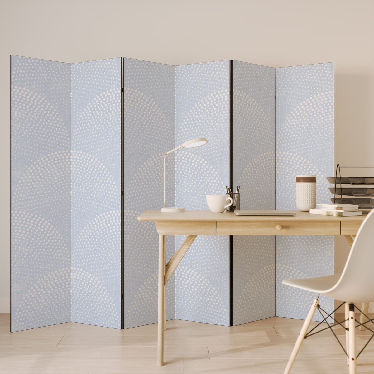 HARMONIOUS CURVES DISPLAY 6-Panel Room Divider