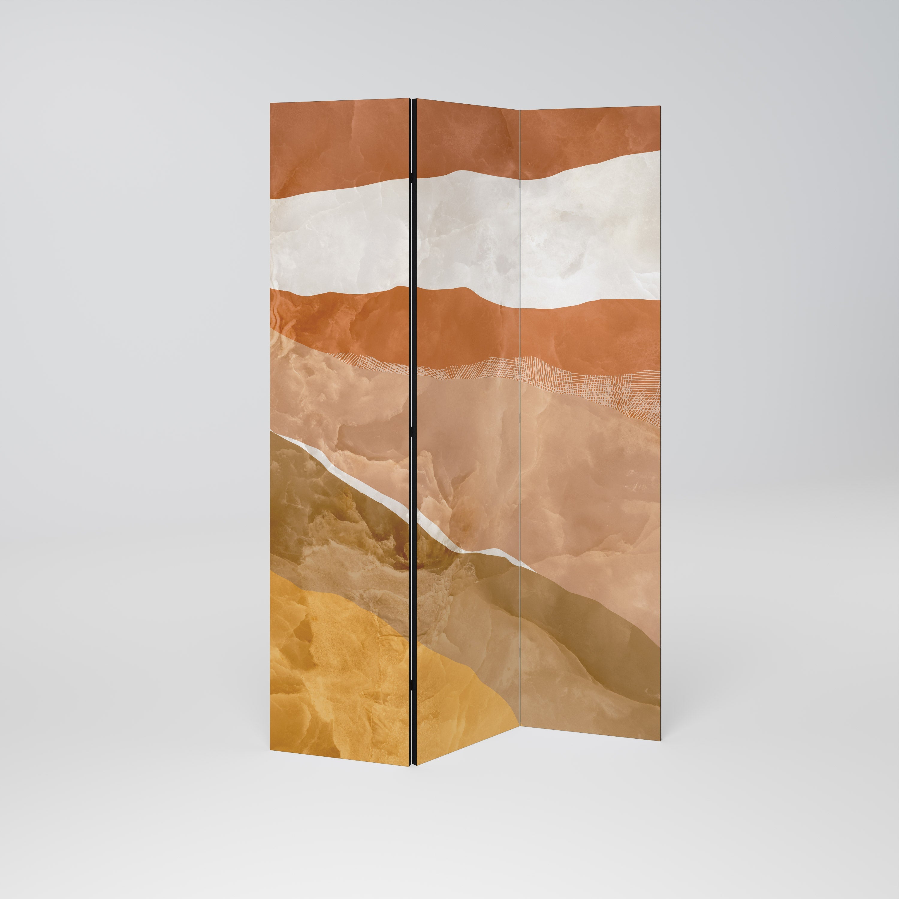 SANDHILLS SPLENDOUR Decorative 3-Panel Room Divider