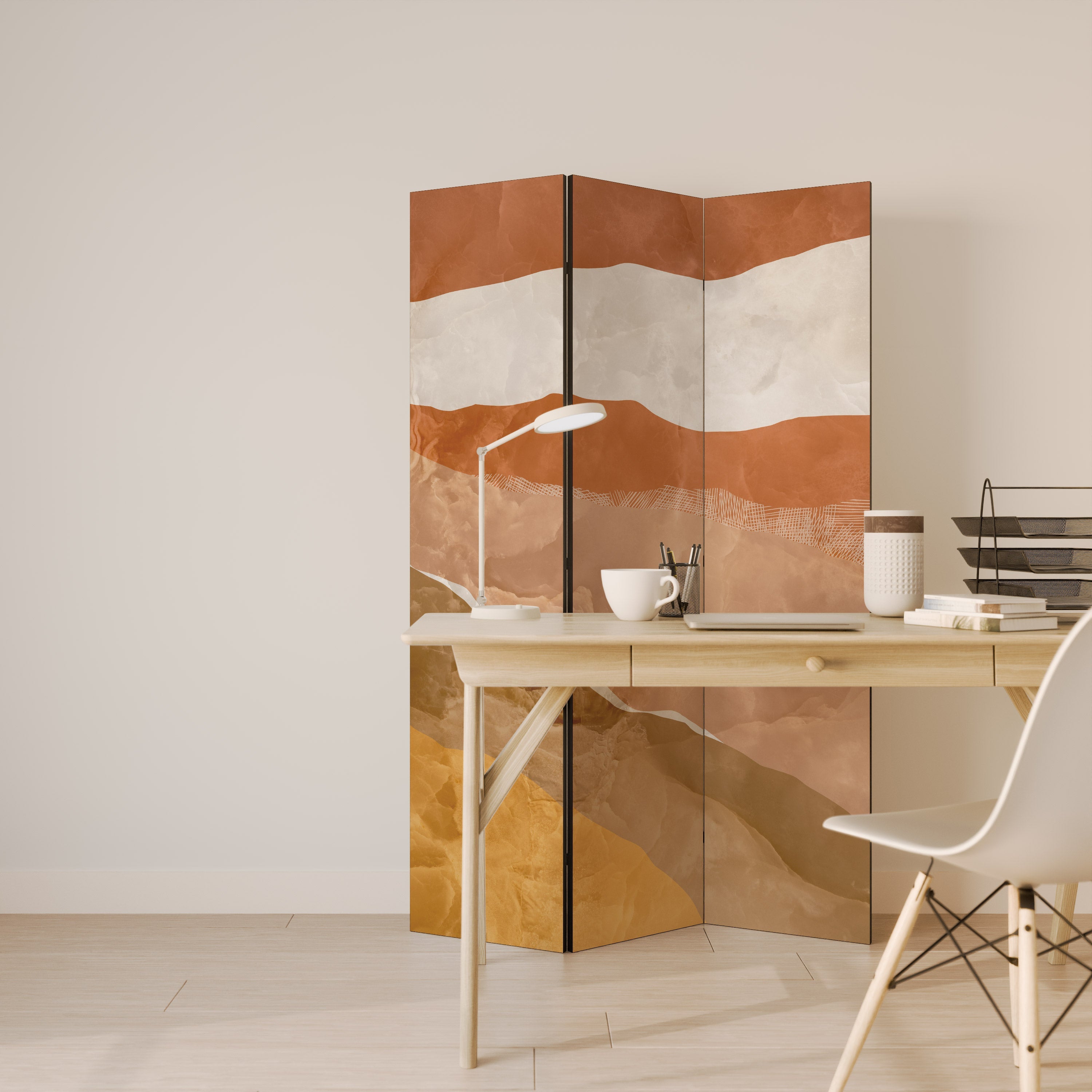 SANDHILLS SPLENDOUR Decorative 3-Panel Room Divider