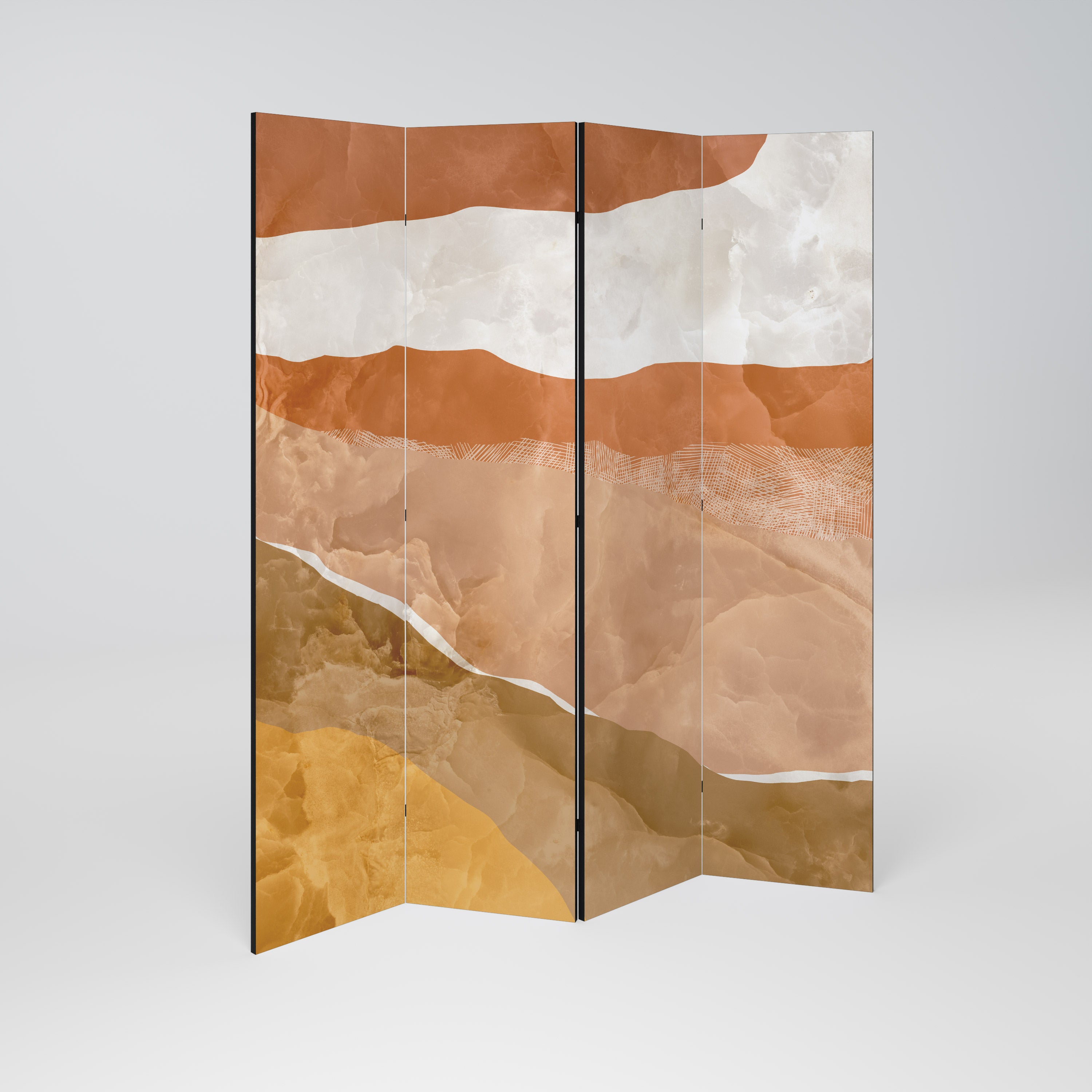 SANDHILLS SPLENDOUR 4-Panel Room Divider