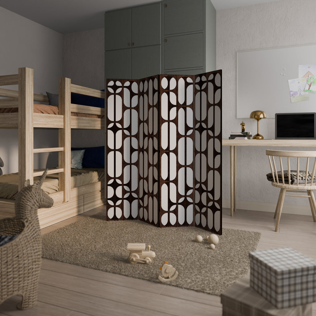 ARTISTIC SPACE HARMONY Decorative 4-Panel Room Divider