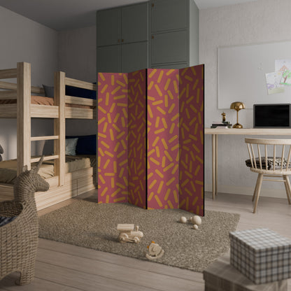 RADIANT STRIPE SYMPHONY 4-Panel Room Divider