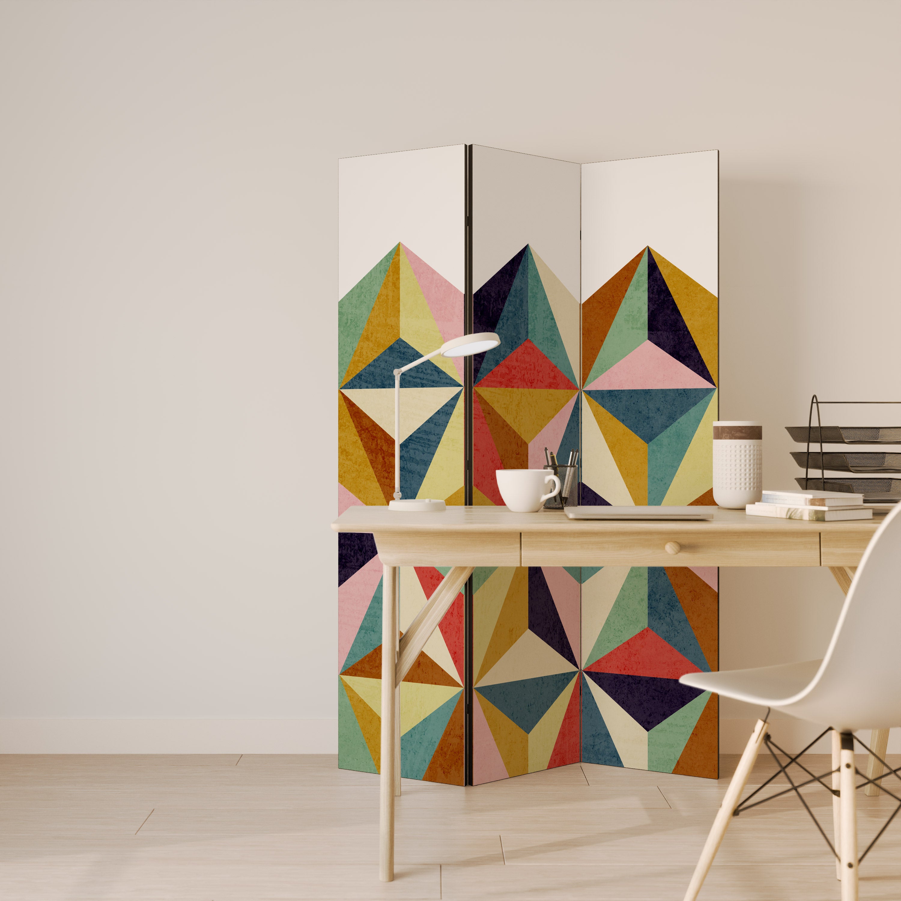TESSELATE TREASURES 3-Panel Room Divider
