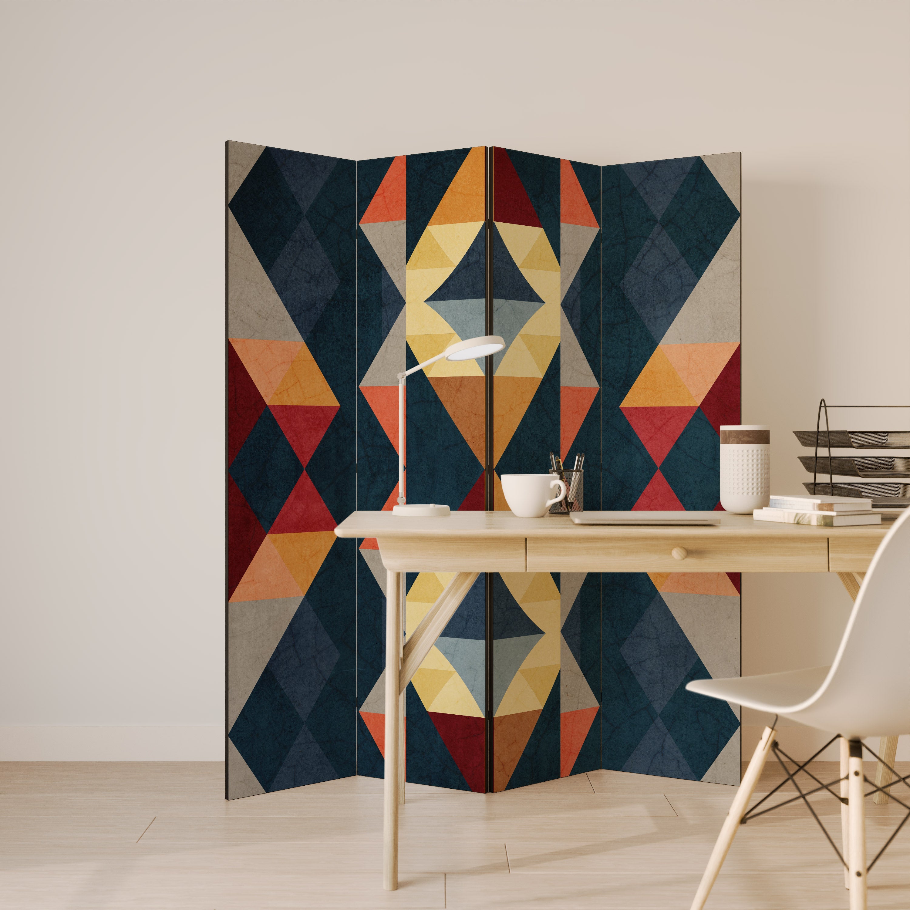 CRACKED ILLUSION Παραβάν με 4 πάνελ