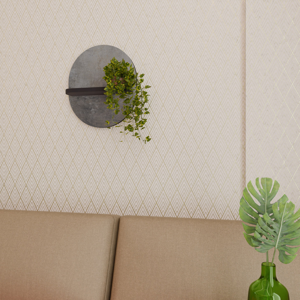 CONCRETE WALL Διακοσμητικό Ράφι Art Shelf